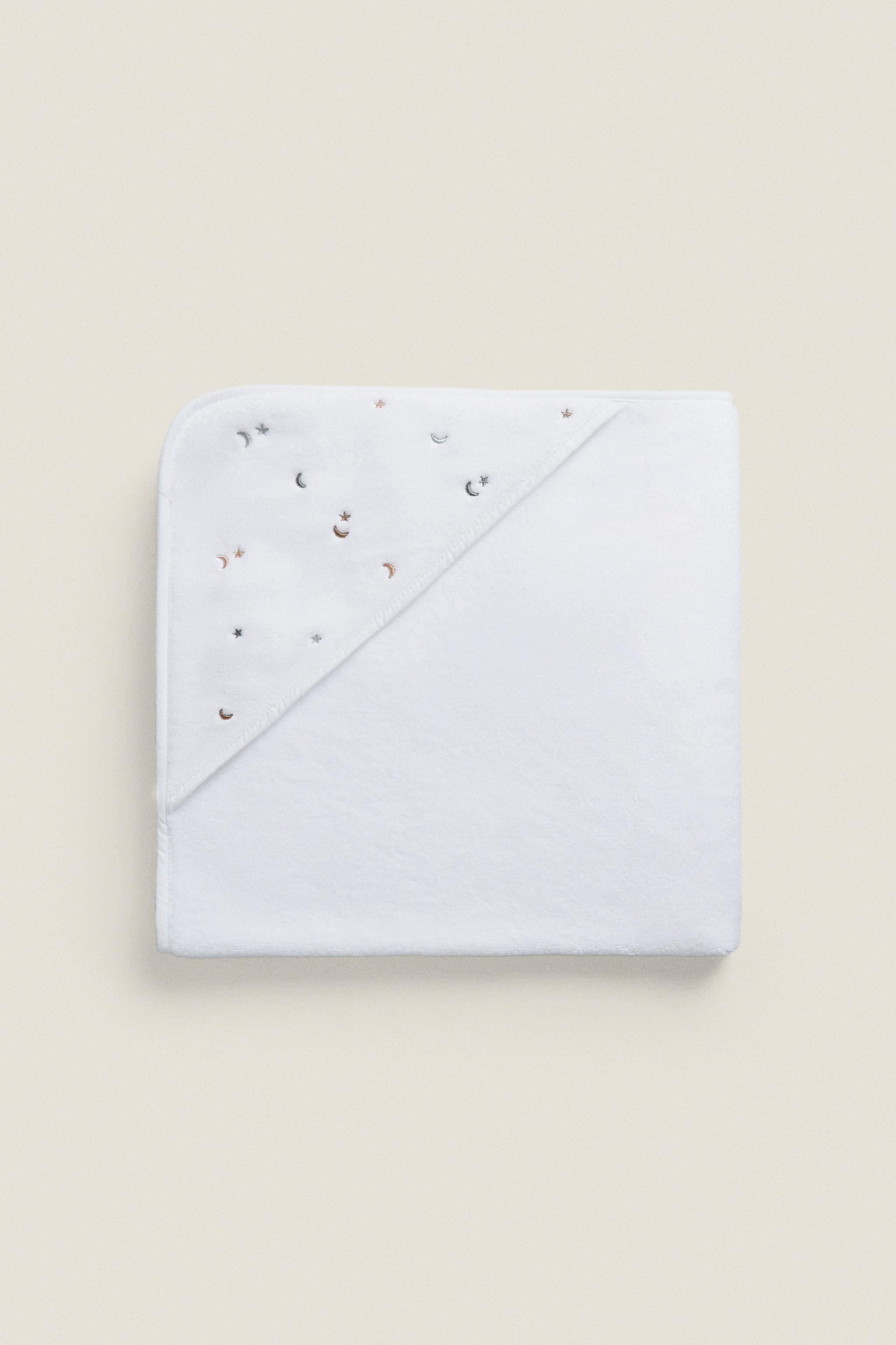 STARS HOODED BABY TOWEL