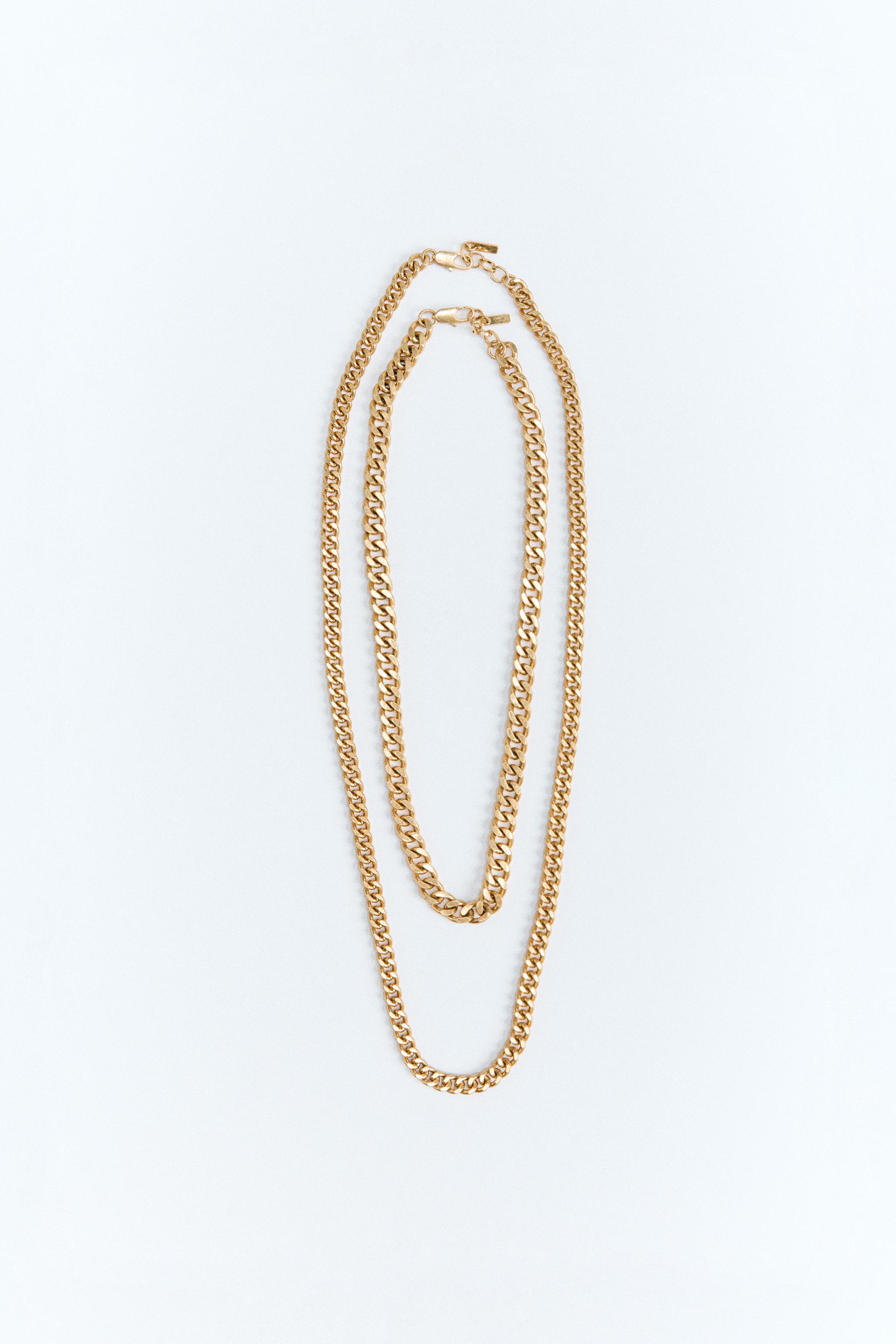 2-PACK LINK CHAIN NECKLACES