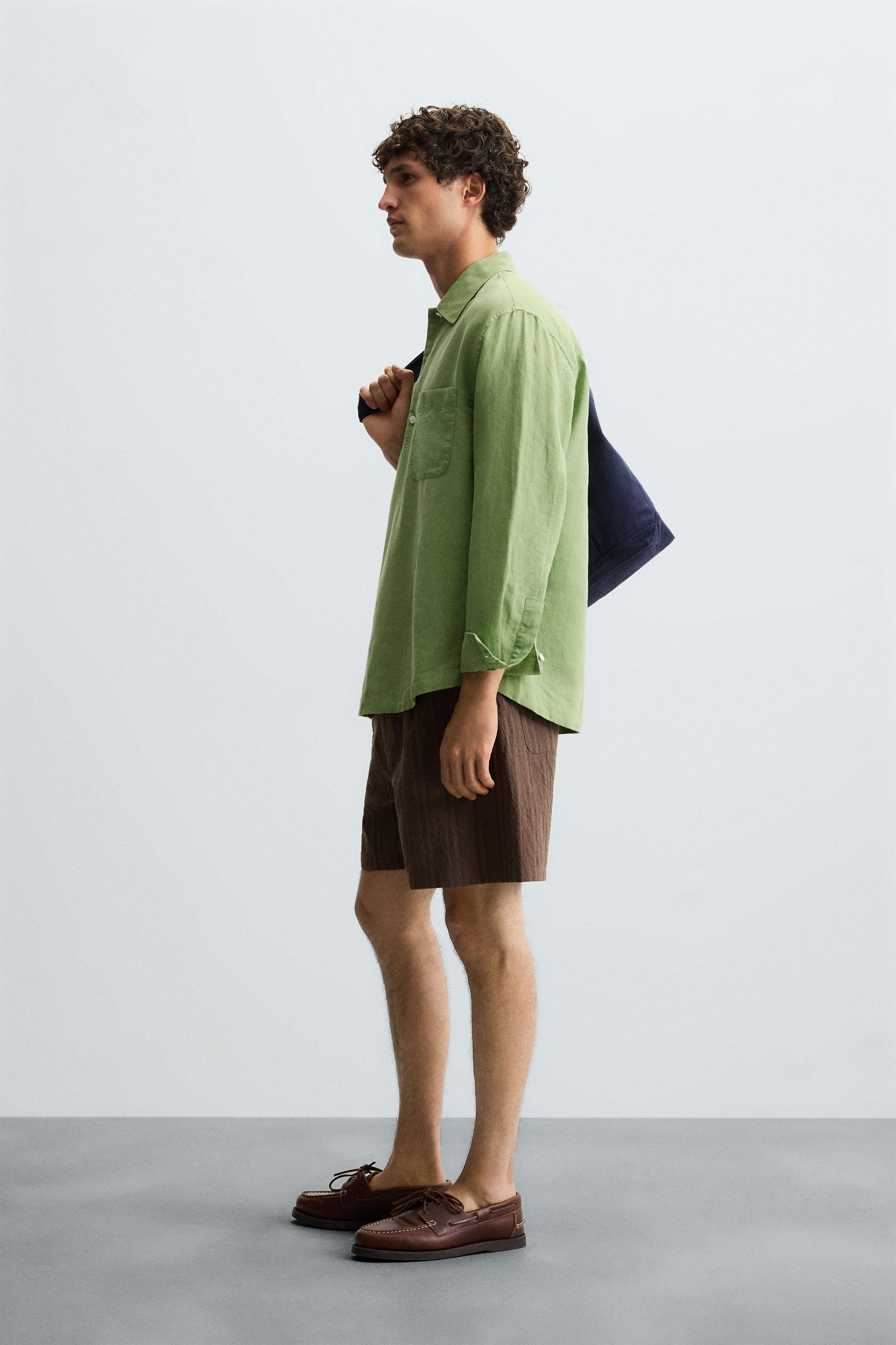 LINEN - COTTON POLO SHIRT