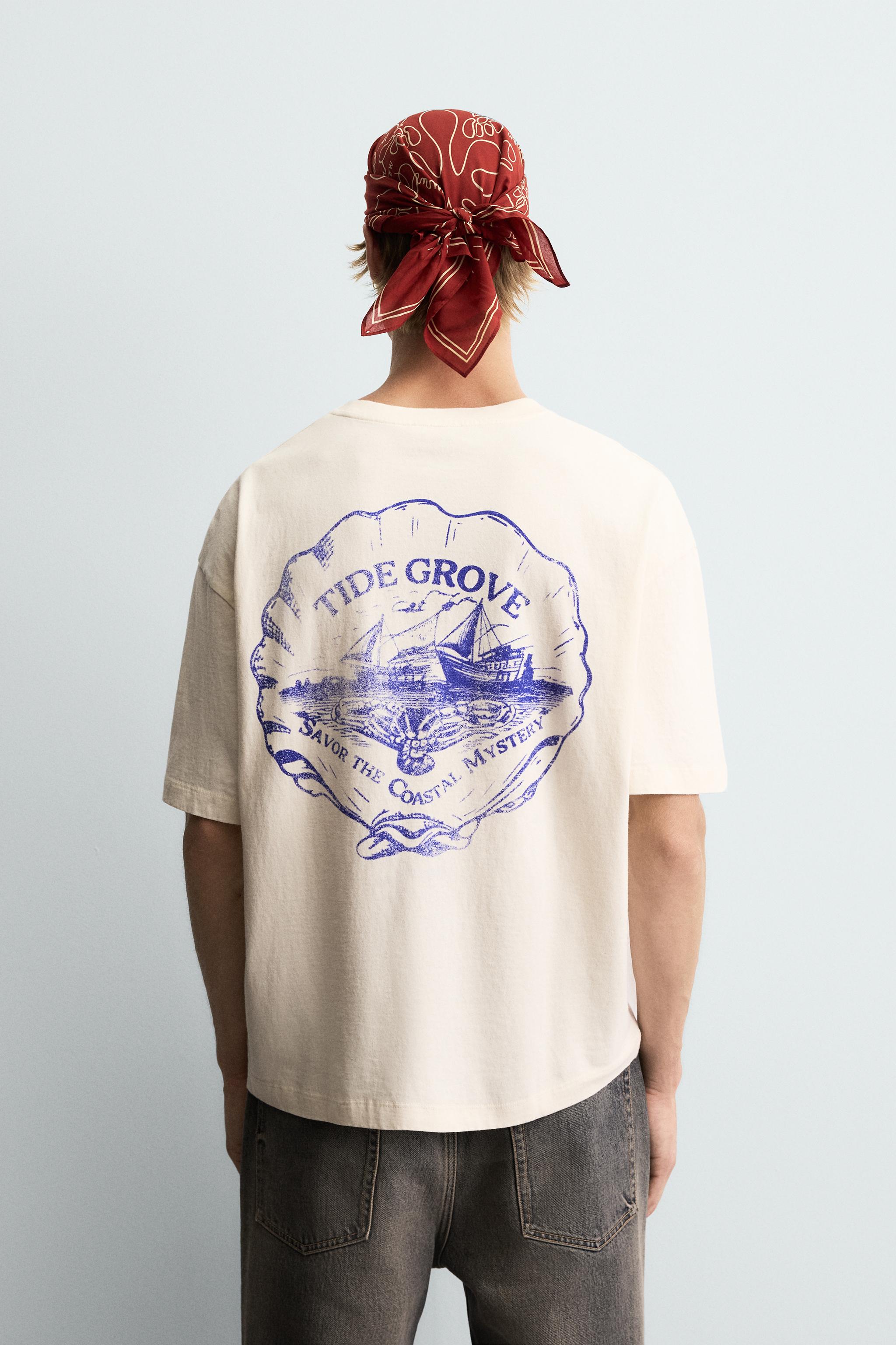 WASHED PRINT T-SHIRT