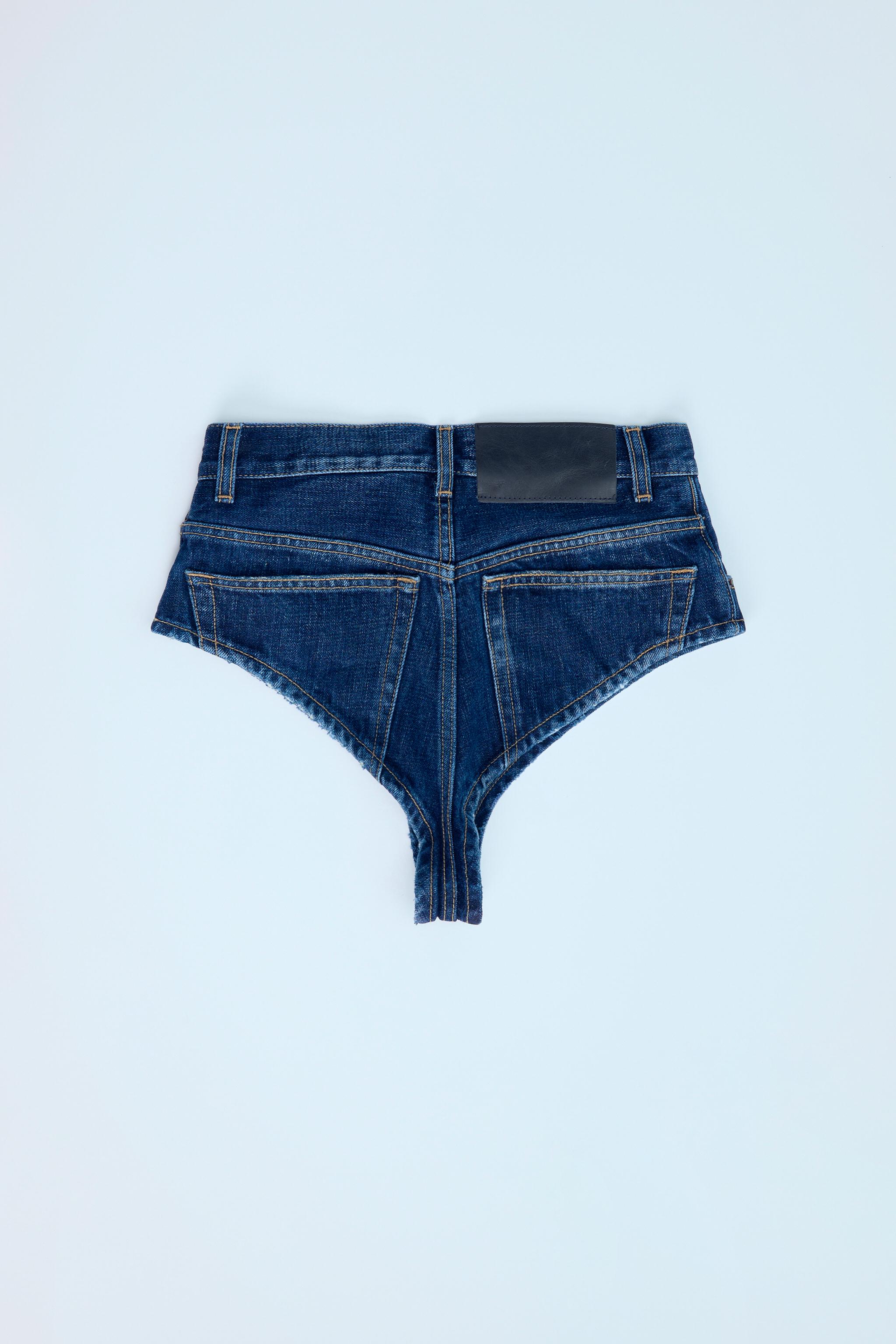 TRF HIGH-RISE MINI DENIM SHORTS