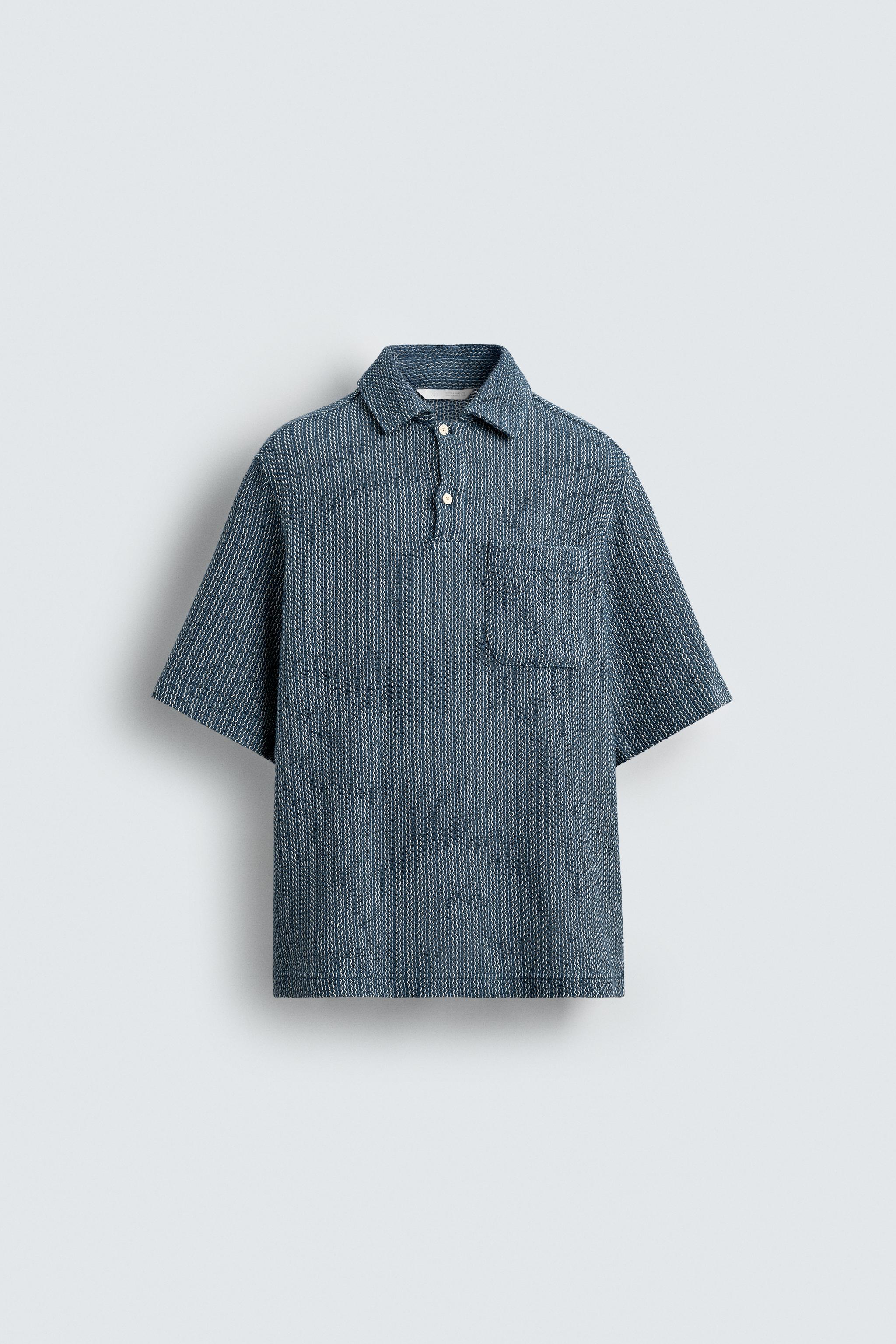 TEXTURED POLO SHIRT