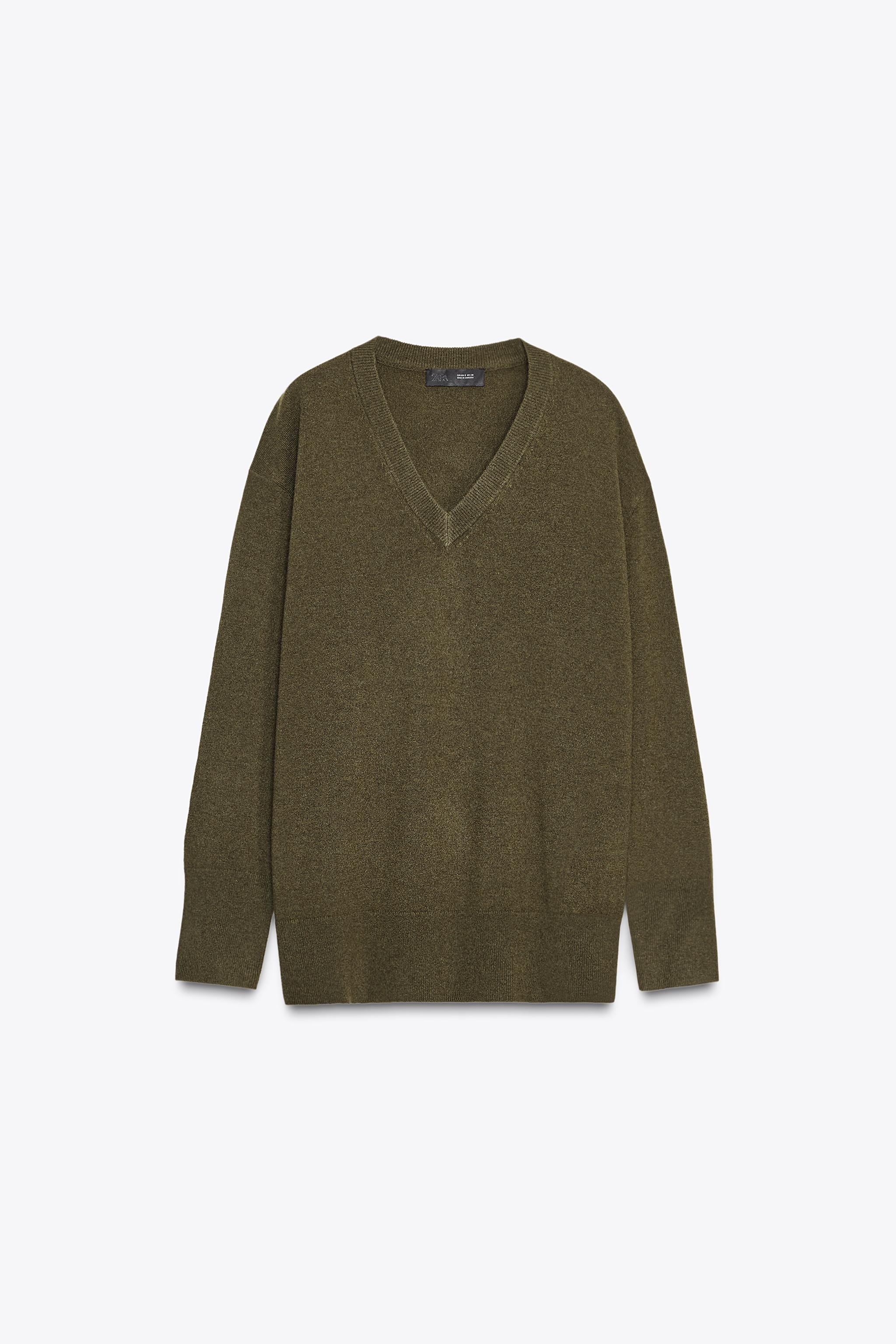 100% WOOL OVERSIZED KNIT SWEATER