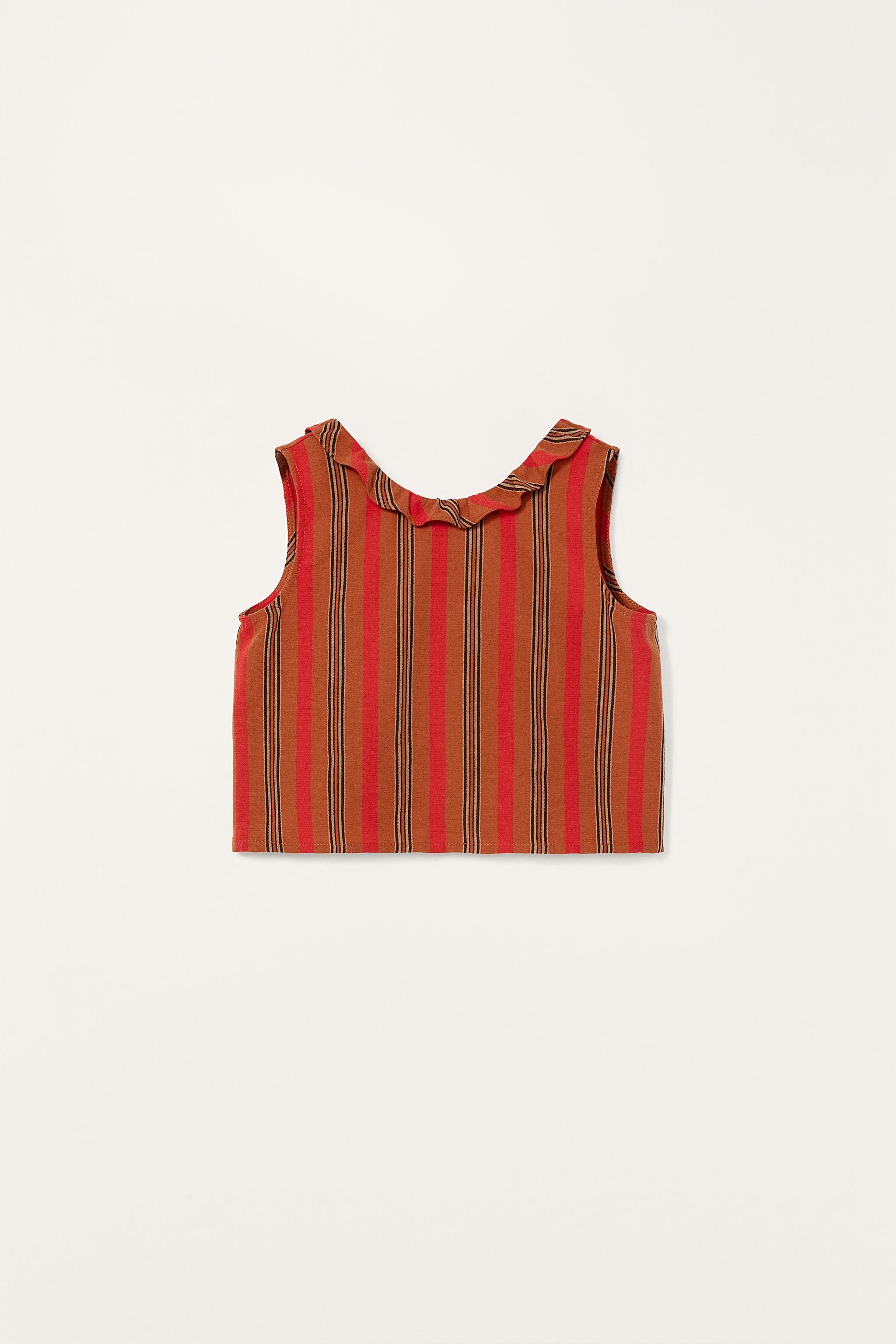 LIMITED EDITION RUFFLED STRIPED TOP