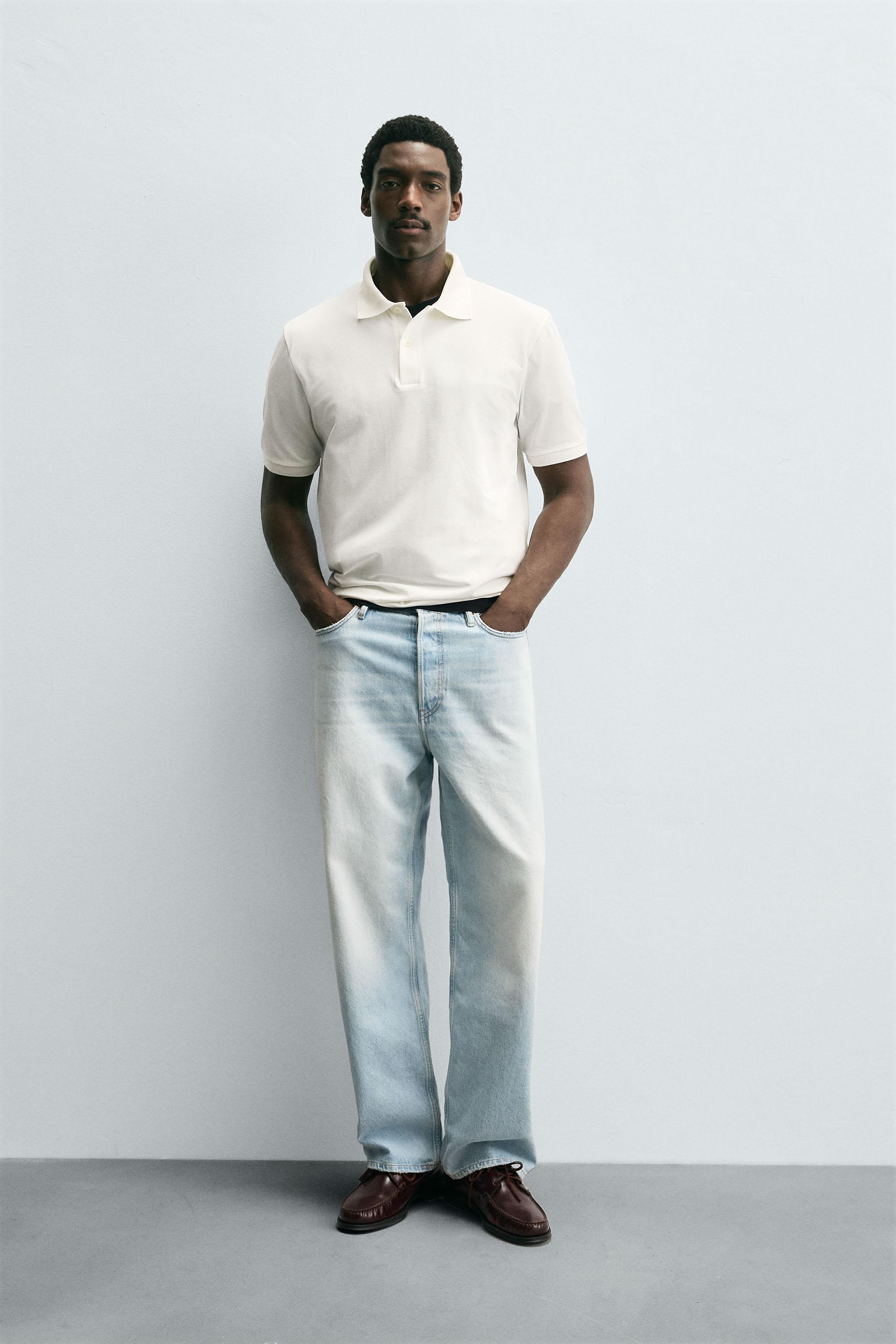 TEXTURED WEAVE PIQUÉ POLO SHIRT