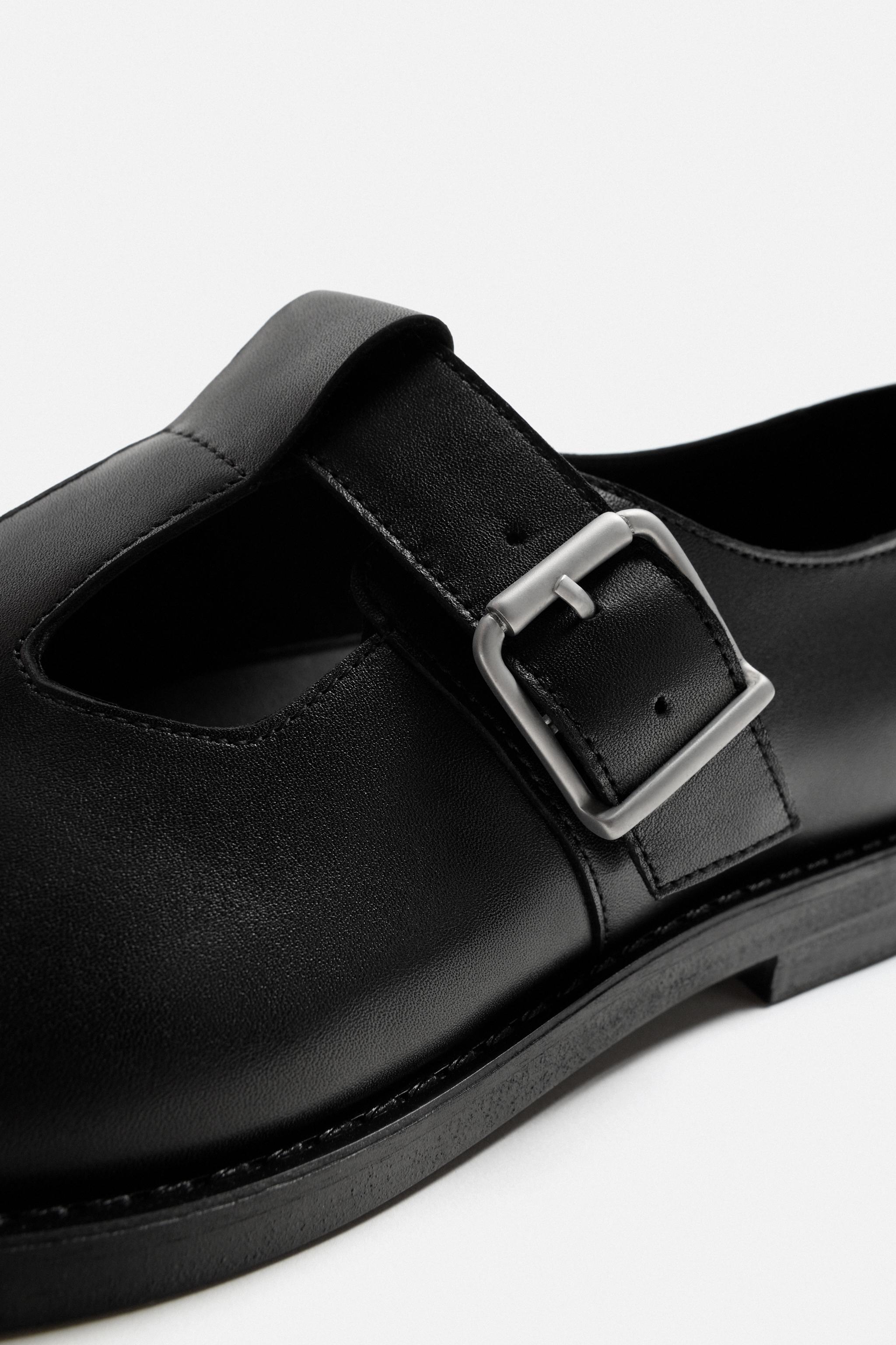 LEATHER BUCKLE SHOE