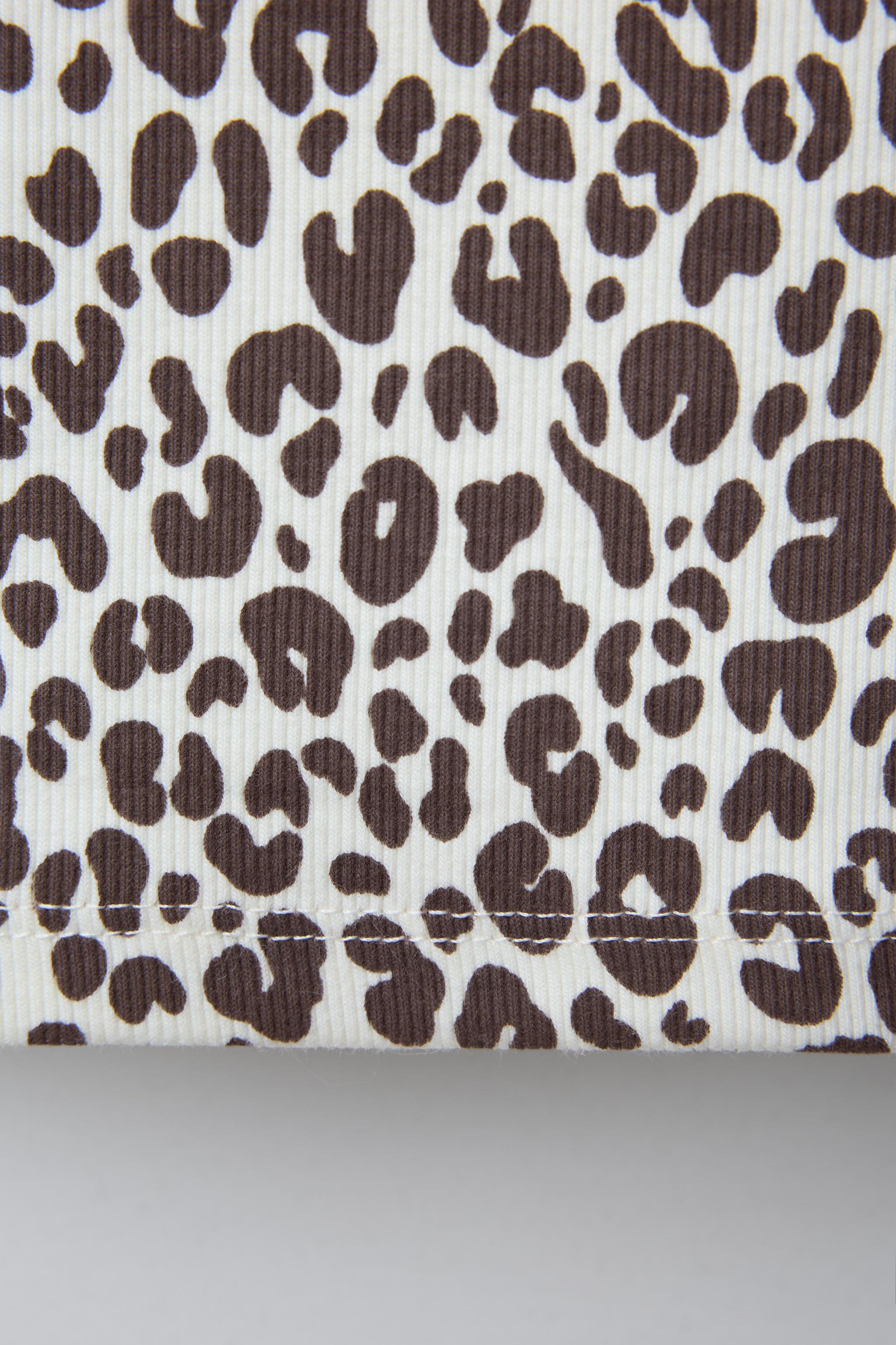 PRINTED RIBBED T-SHIRT