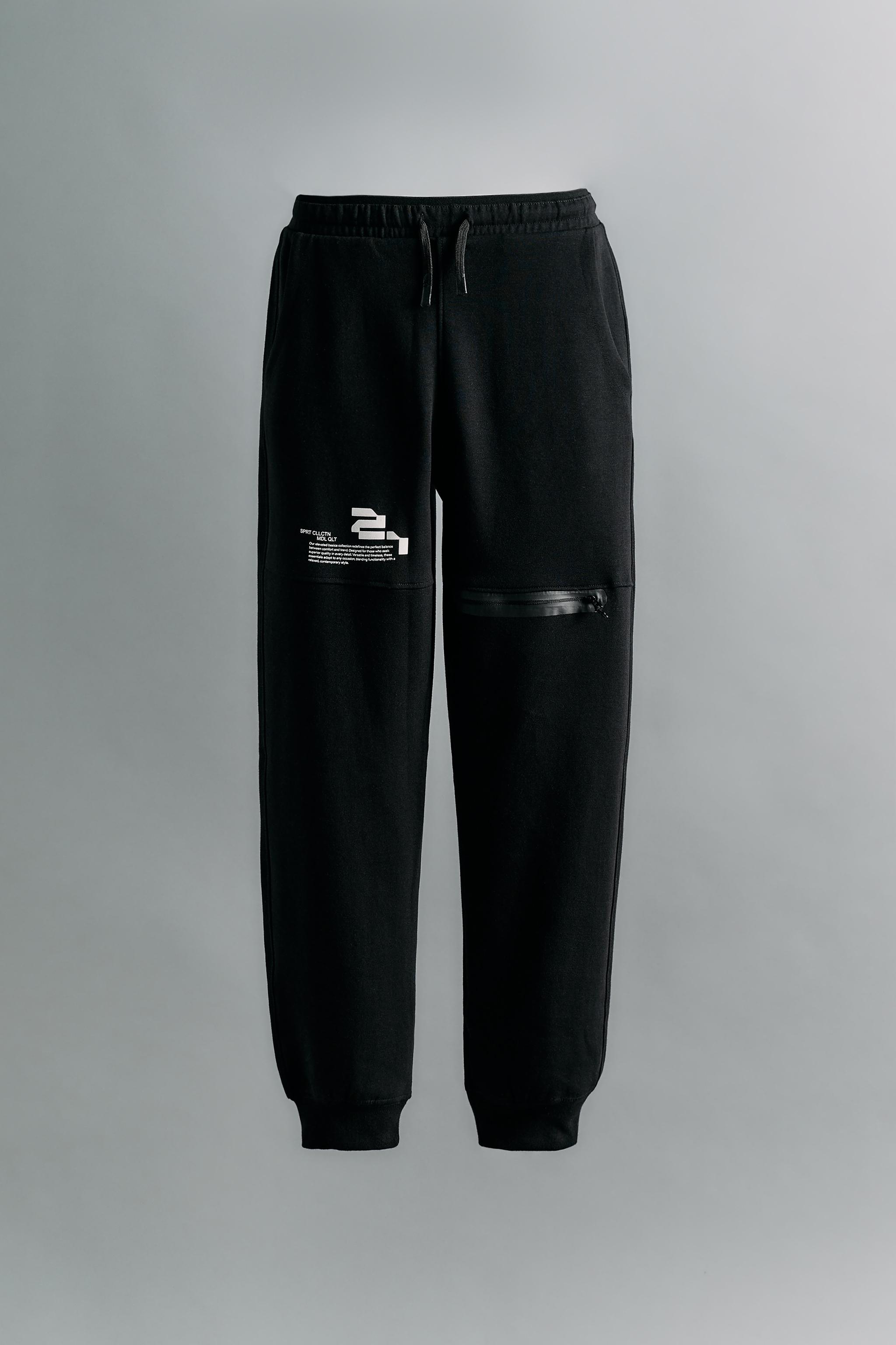 SPORTY INTERLOCK PANTS