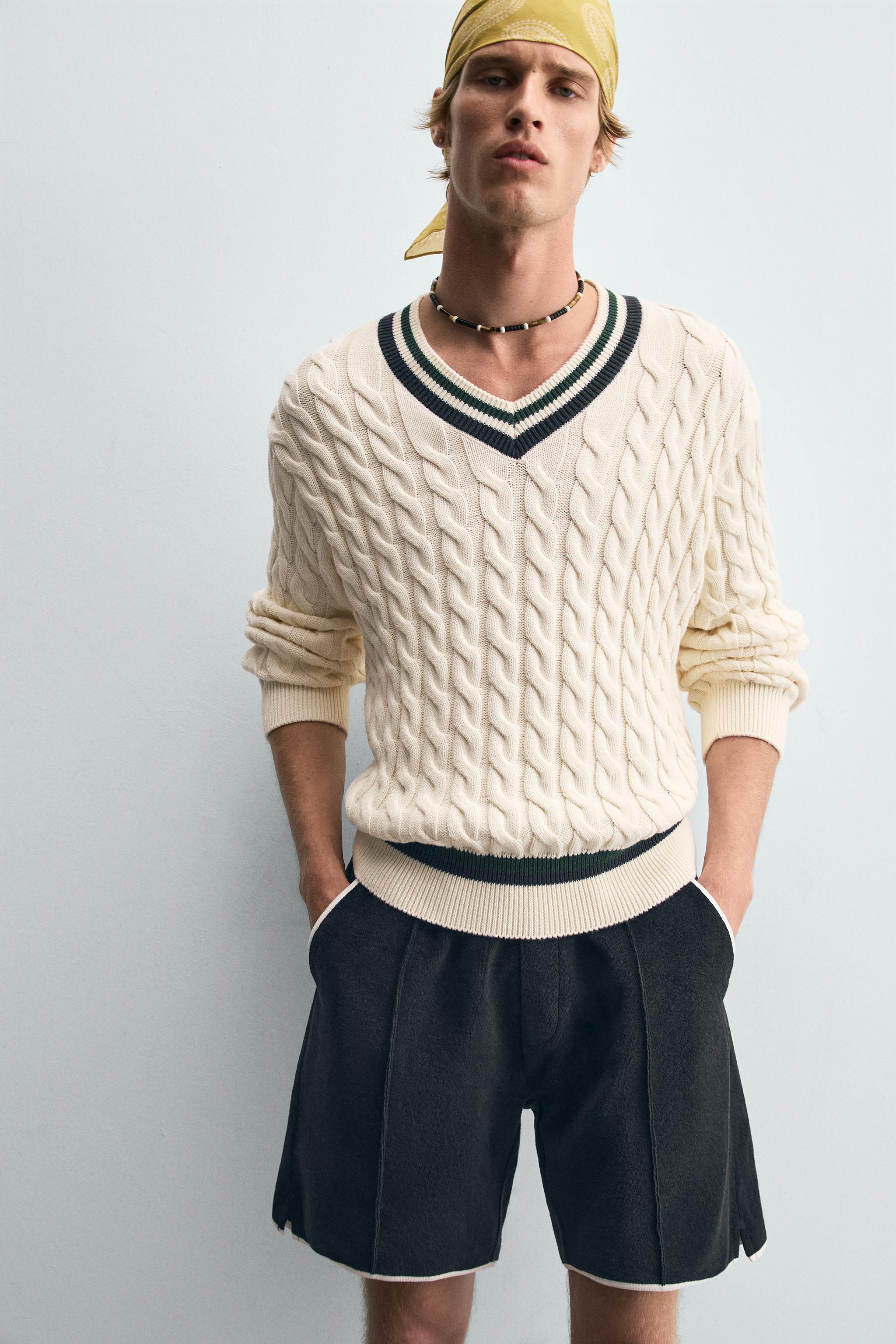 CONTRAST TOWEL SHORTS