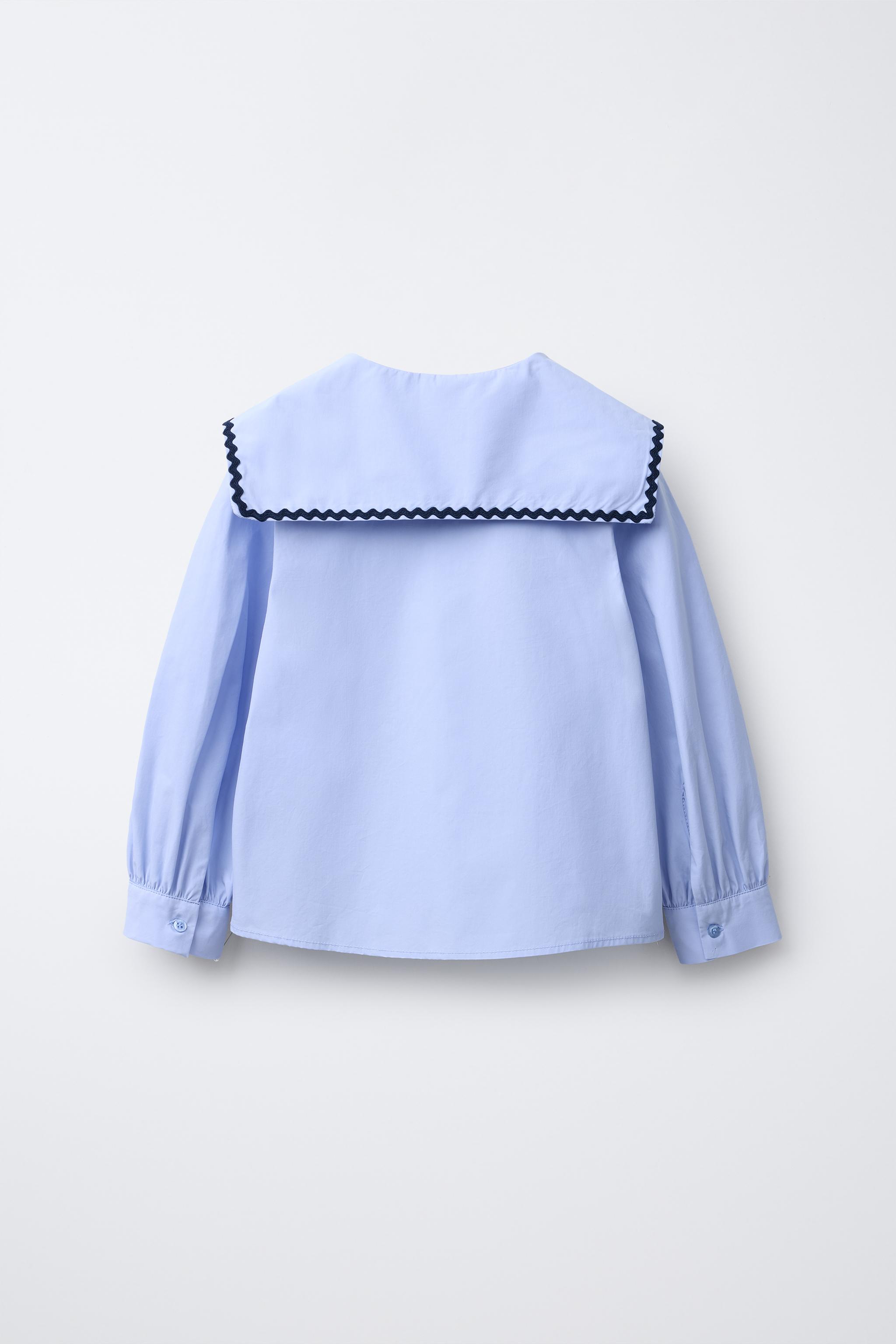 WAVY TRIM COLLAR SHIRT
