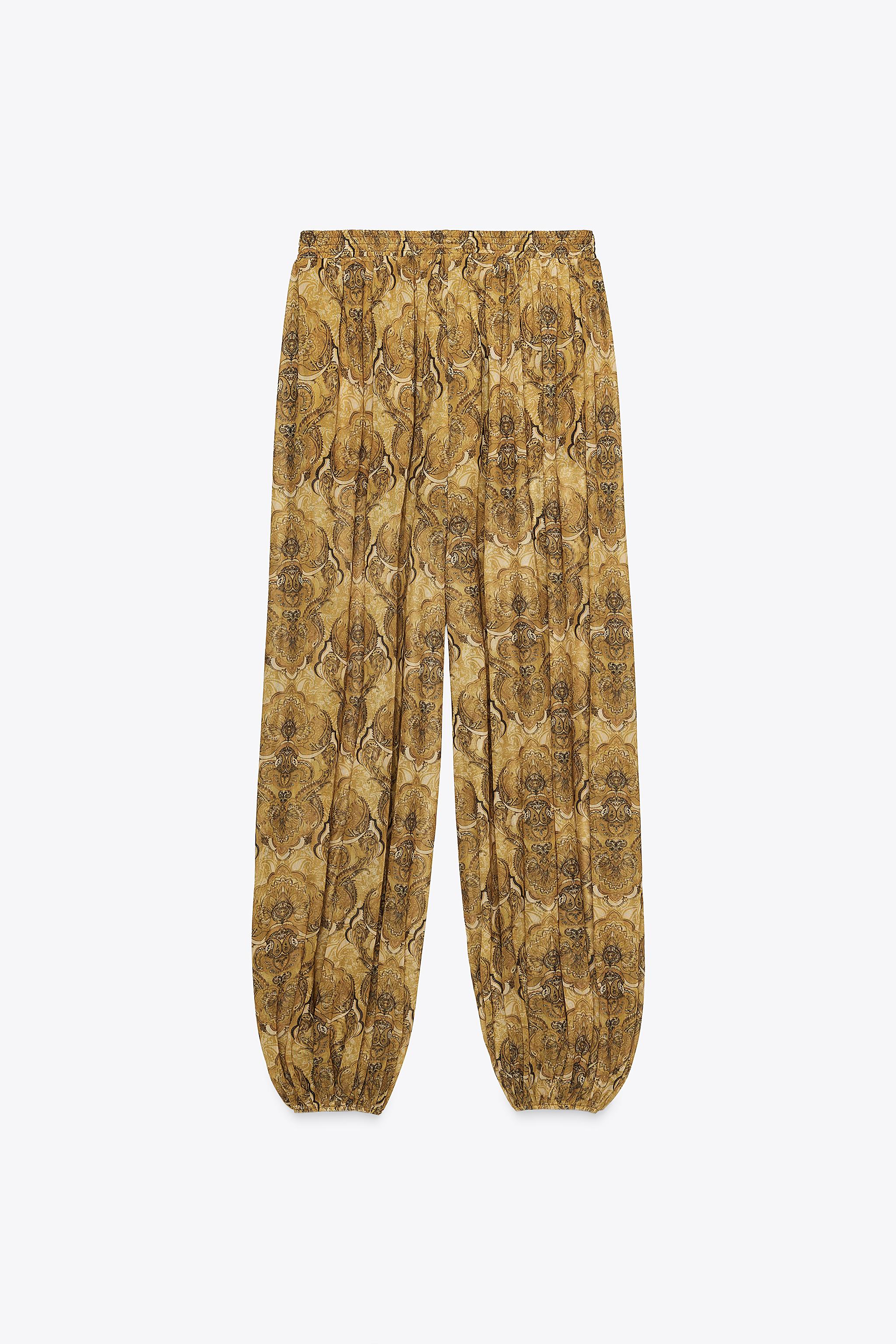PRINTED BALLOON PANTS