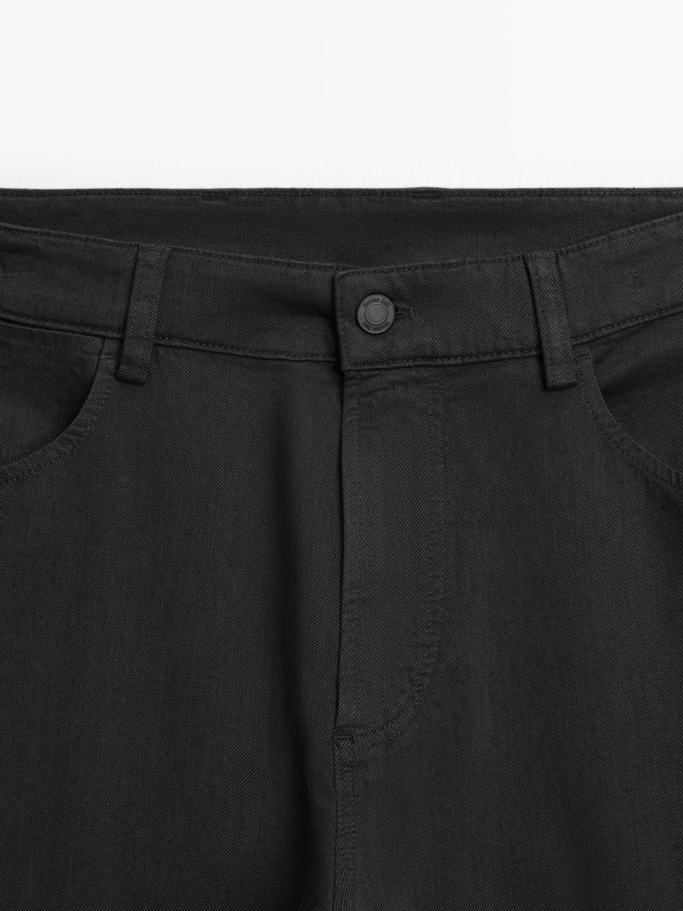 Slim fit denim trousers