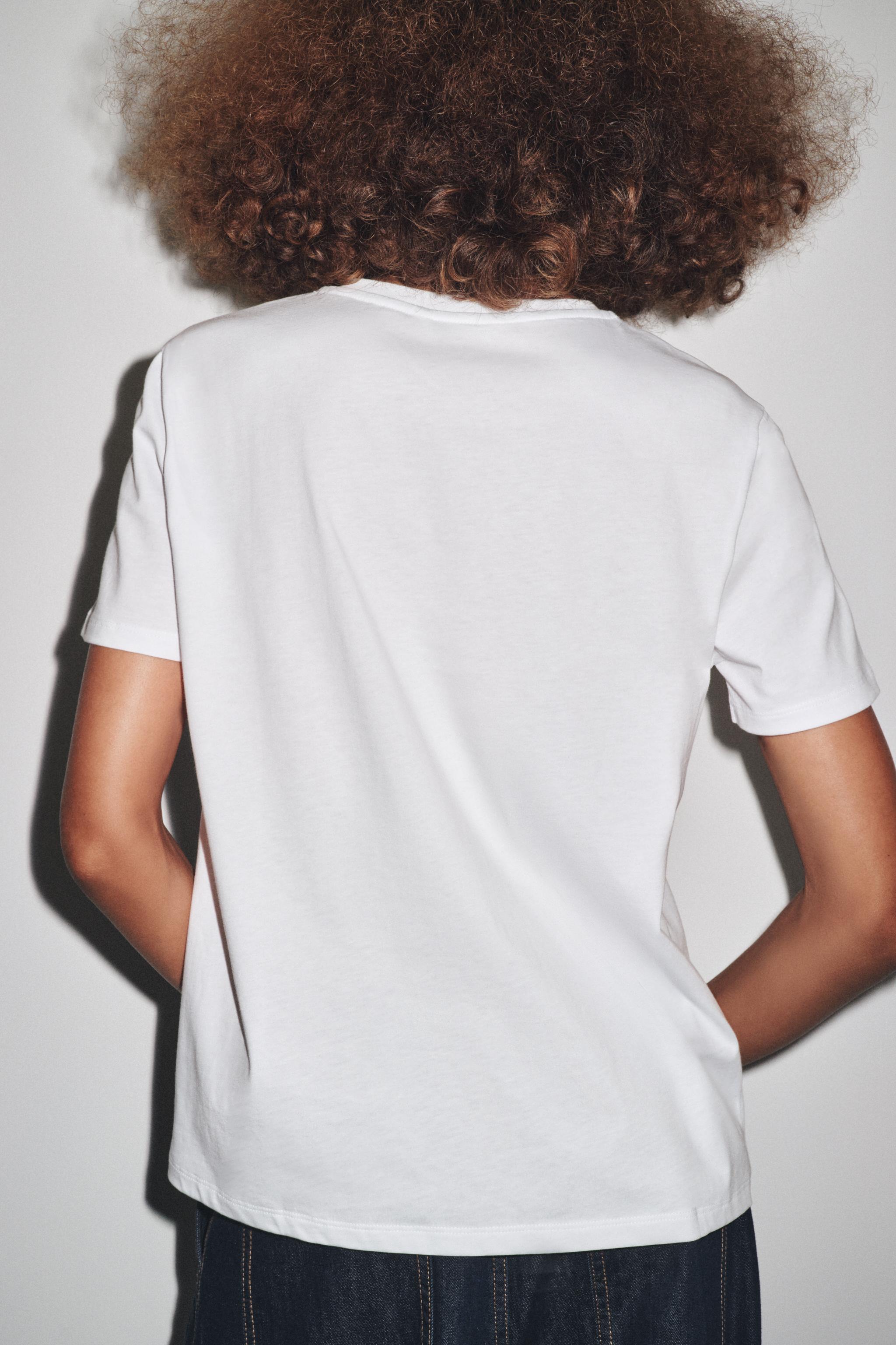 METALLIC PRINT T-SHIRT