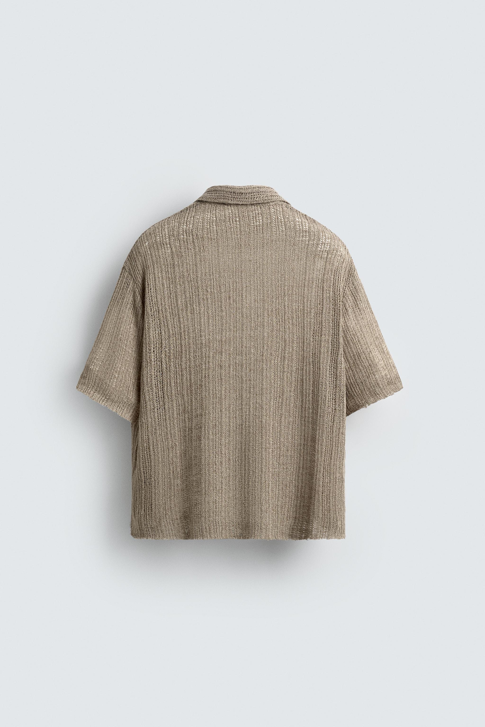 TEXTURED KNIT SHIRT