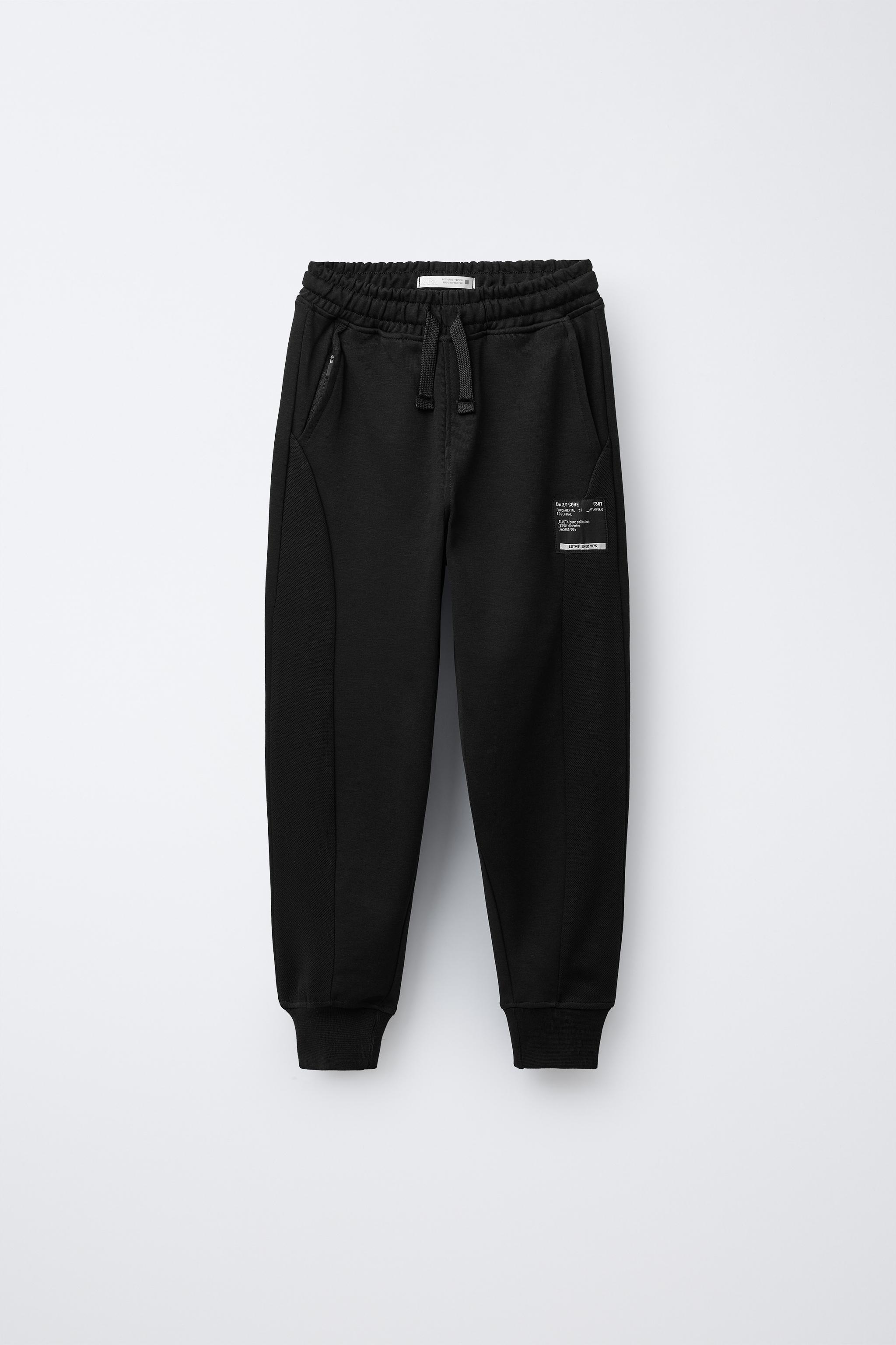 PIQUÉ COMBINATION JOGGER PANTS