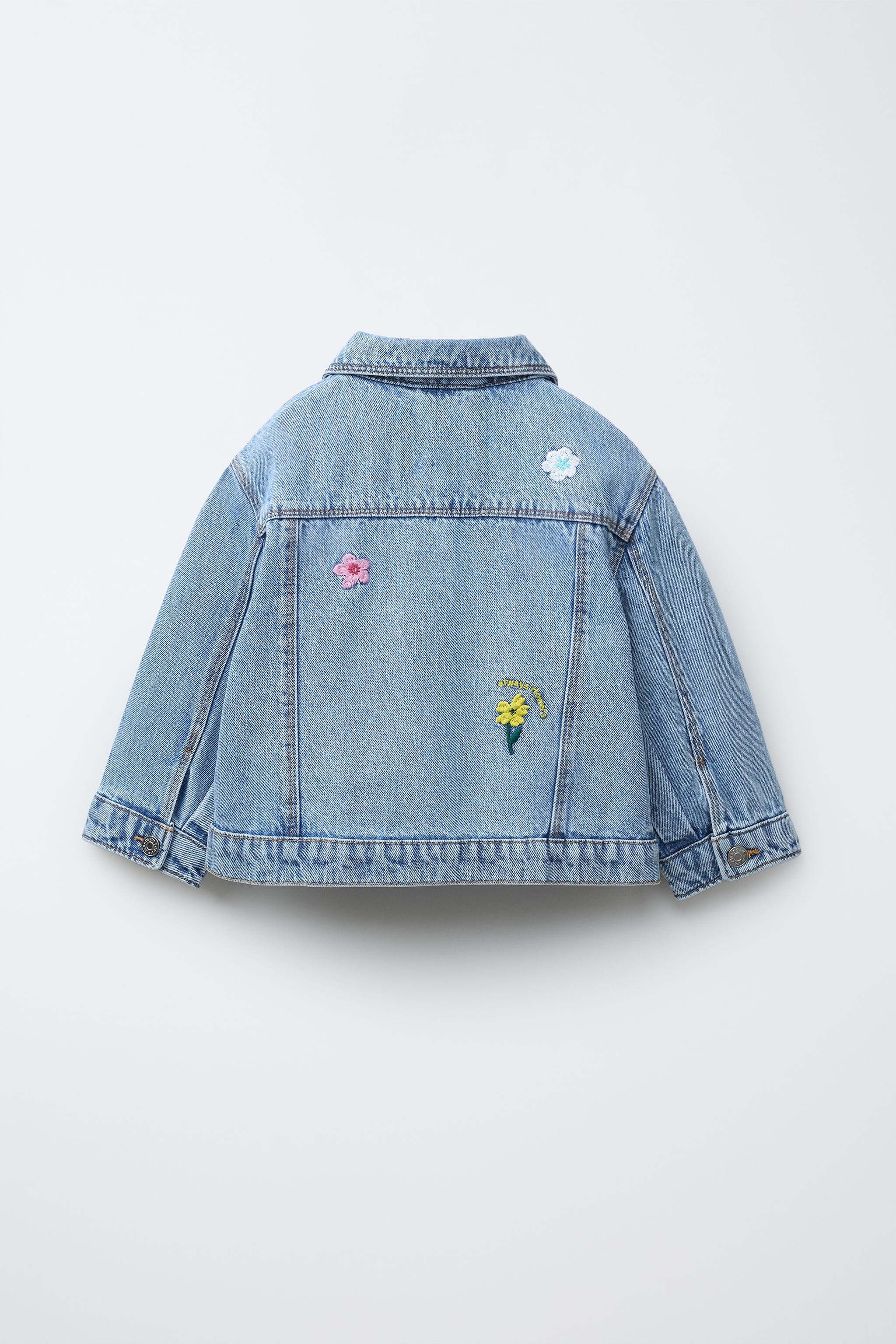 EMBROIDERED FLORAL DENIM JACKET