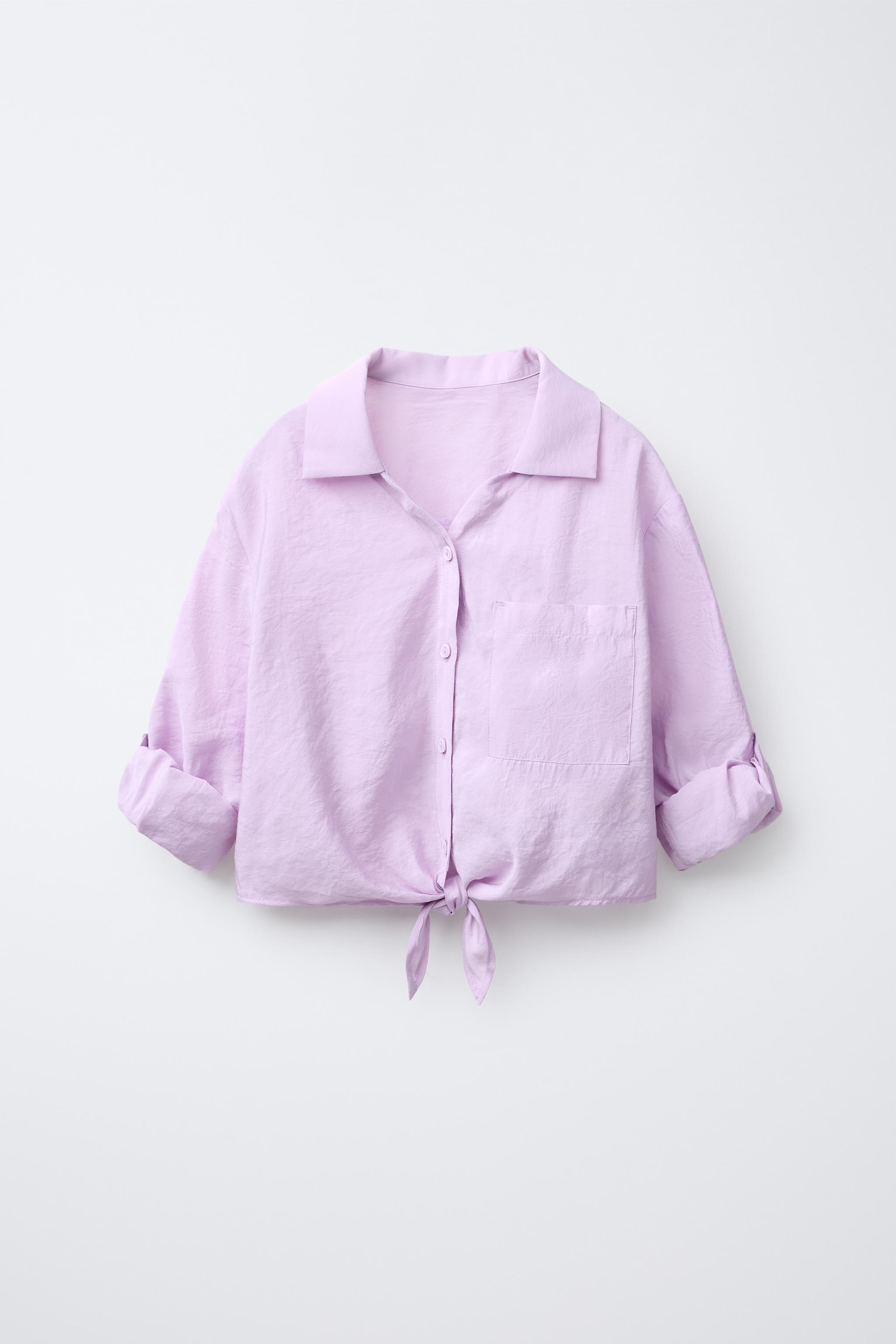 KNOTTED FLOWY SHIRT