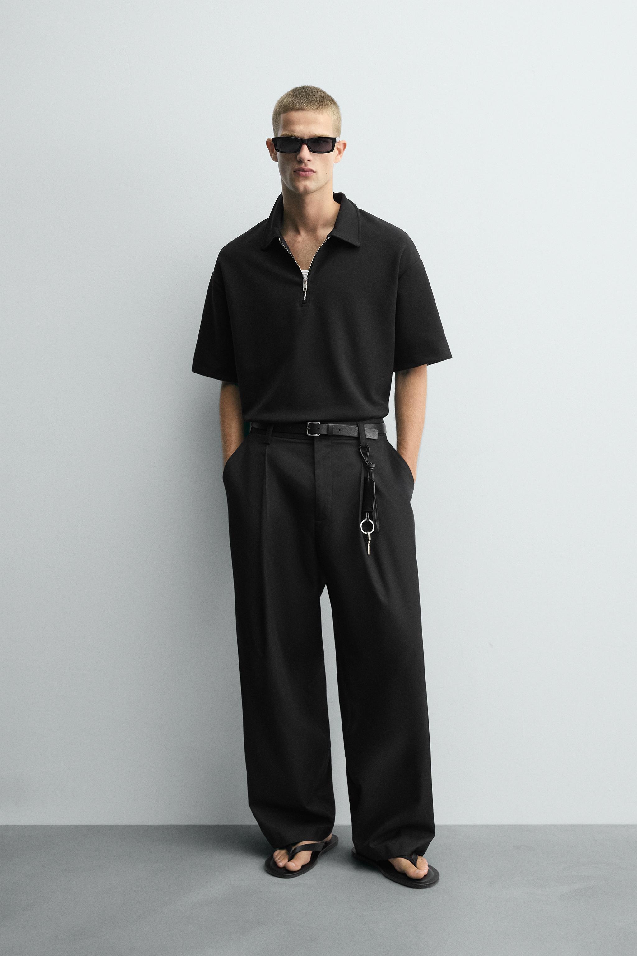 INTERLOCK ZIP POLO SHIRT