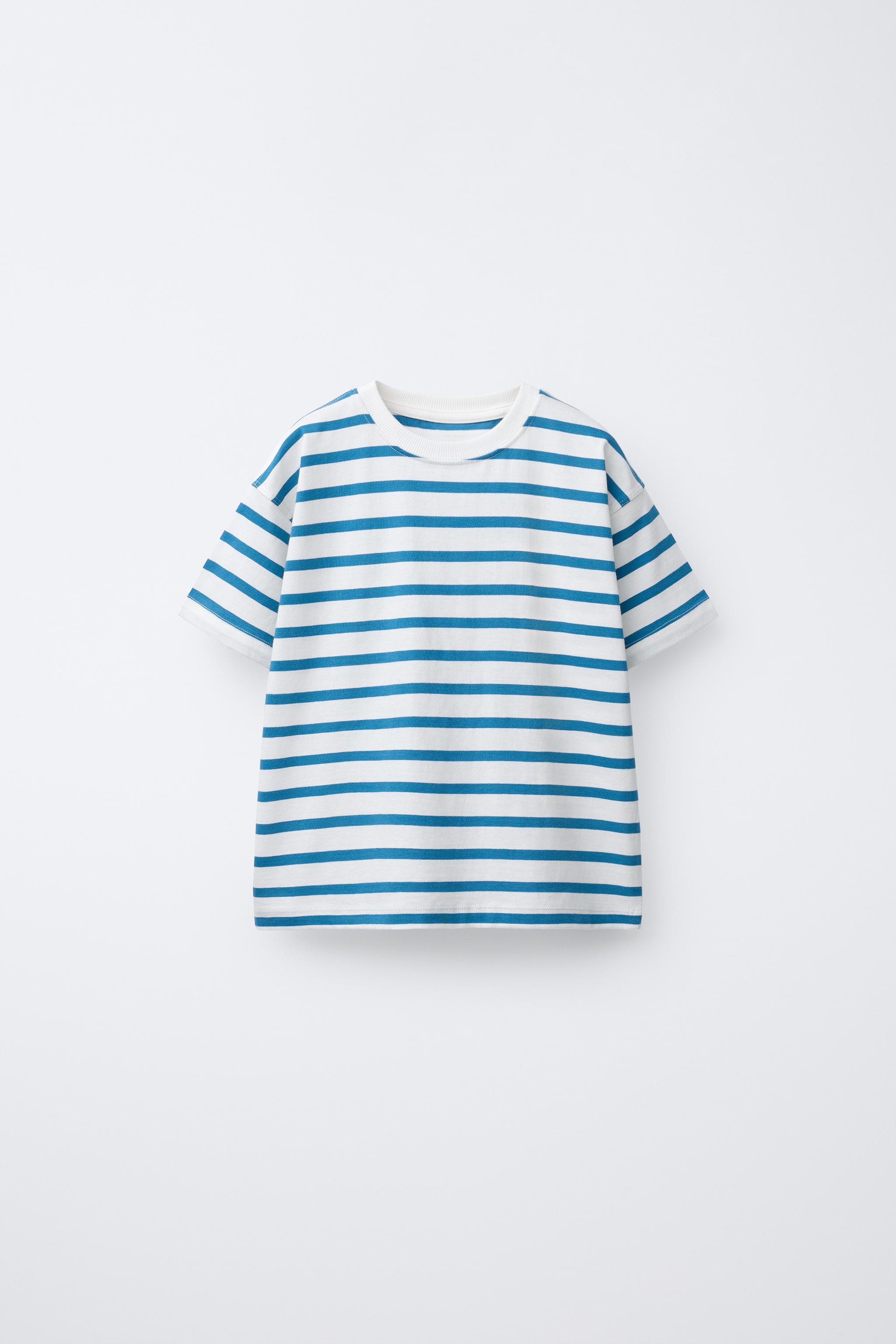 STRIPE PRINT T-SHIRT
