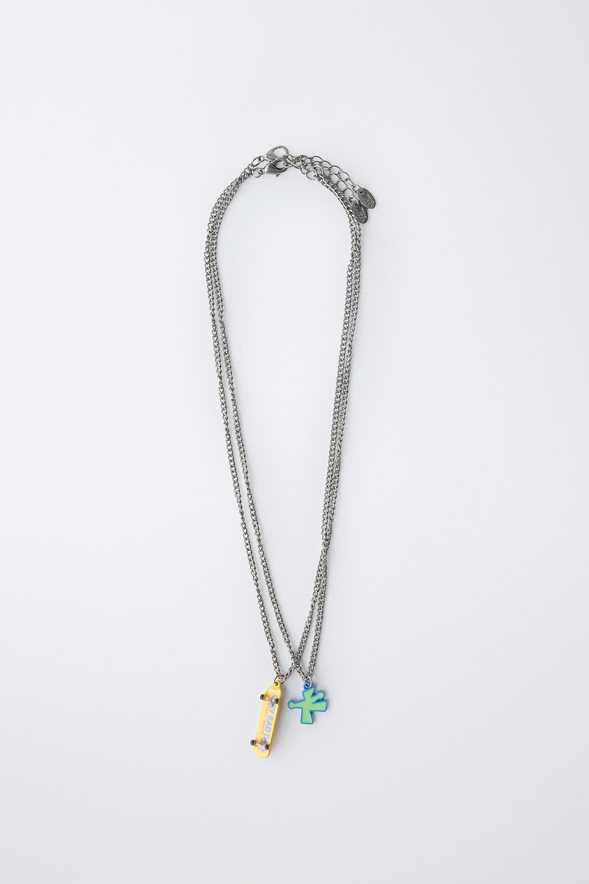 PACK OF TWO SKATE NECKLACES