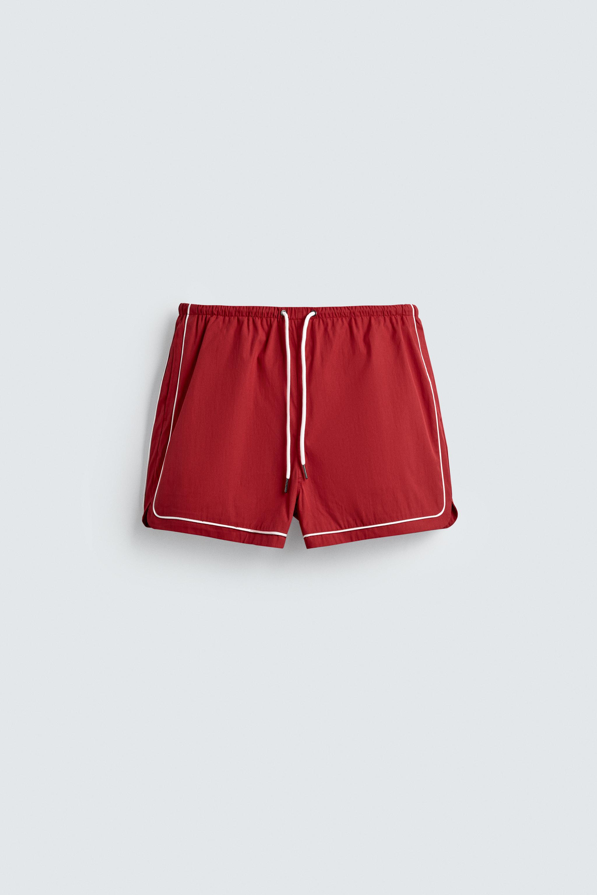 CONTRAST TRIM SHORTS