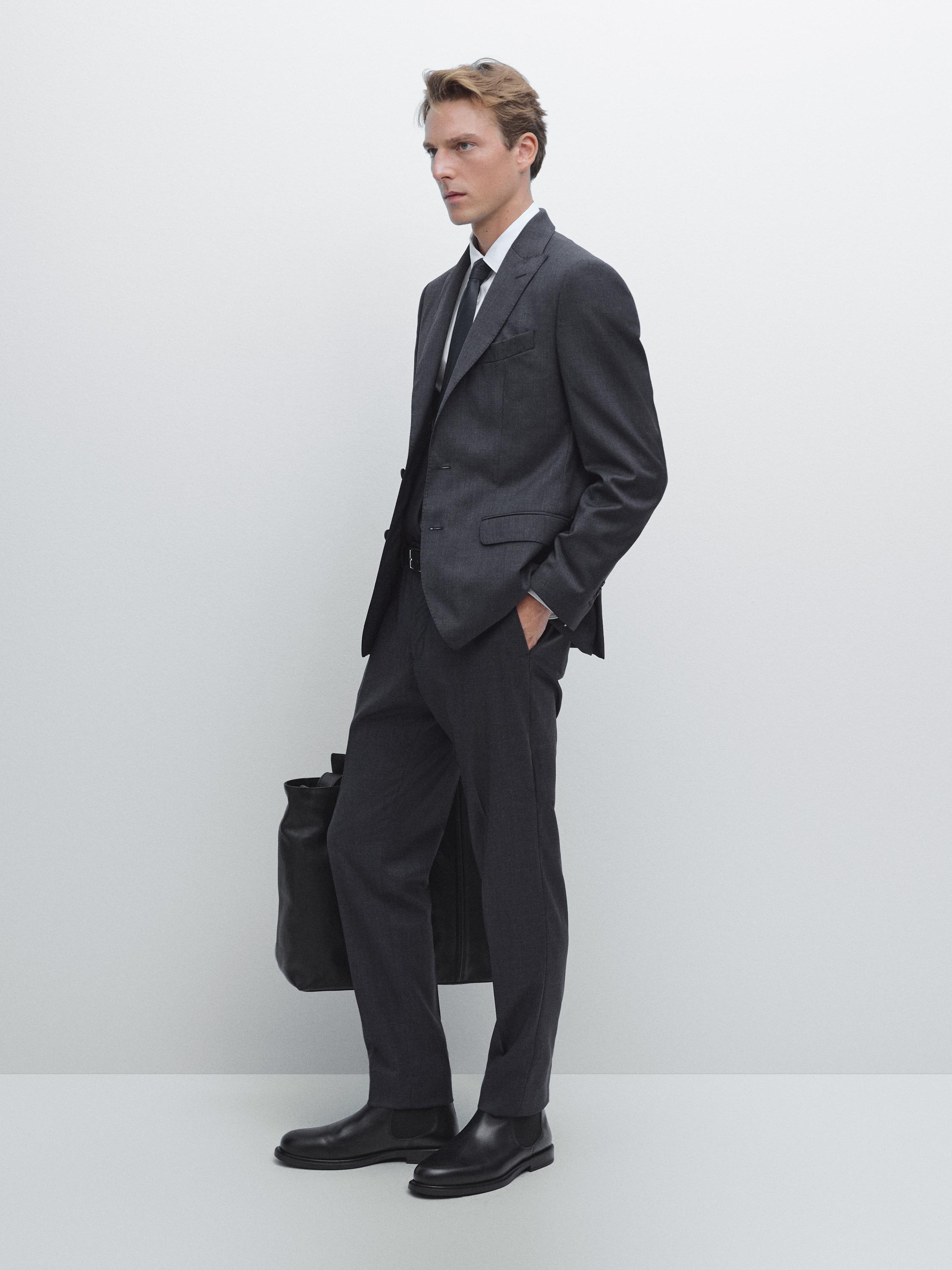 100% wool suit blazer