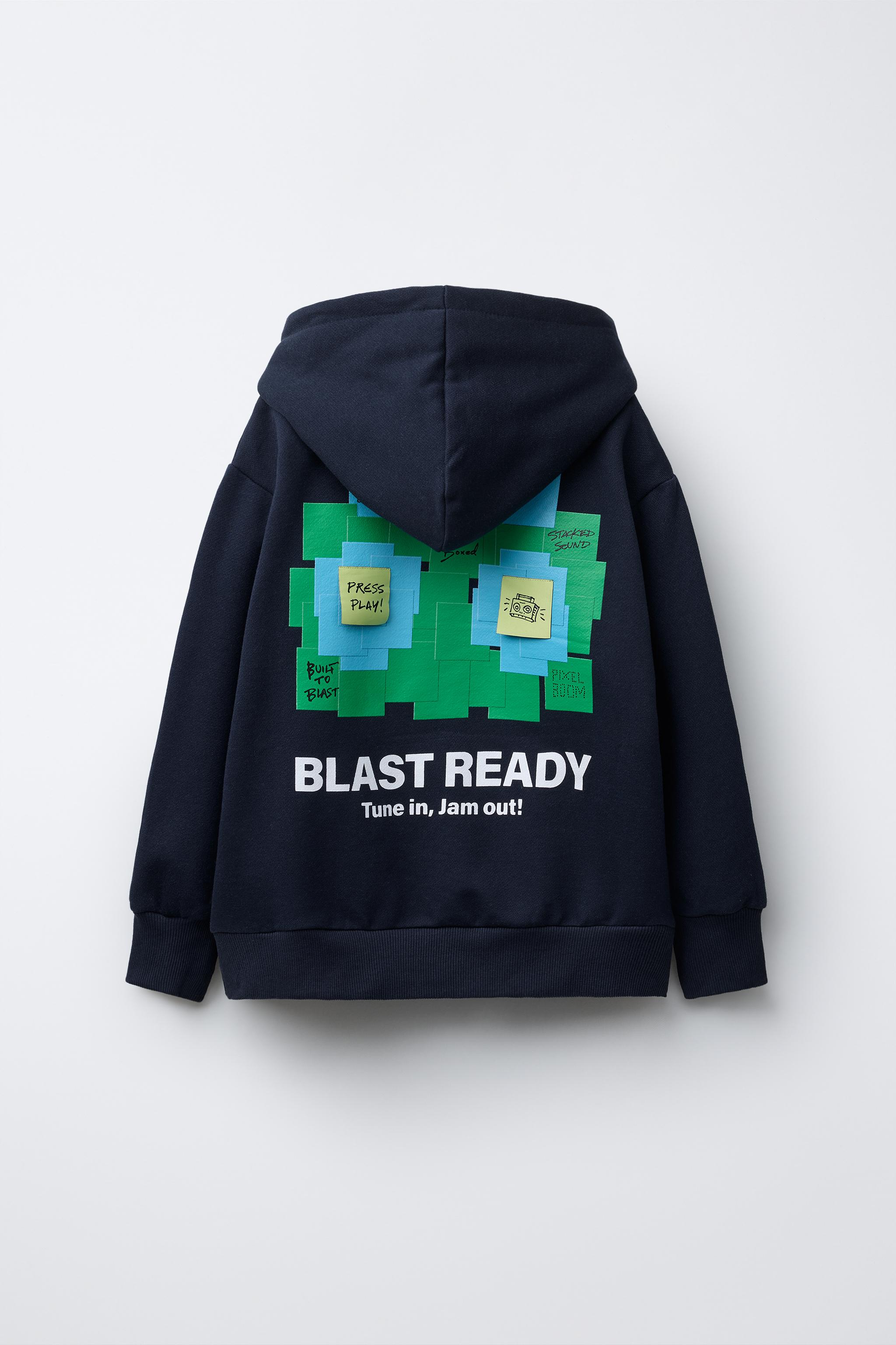 LABELED HOODIE SWEATSHIRT