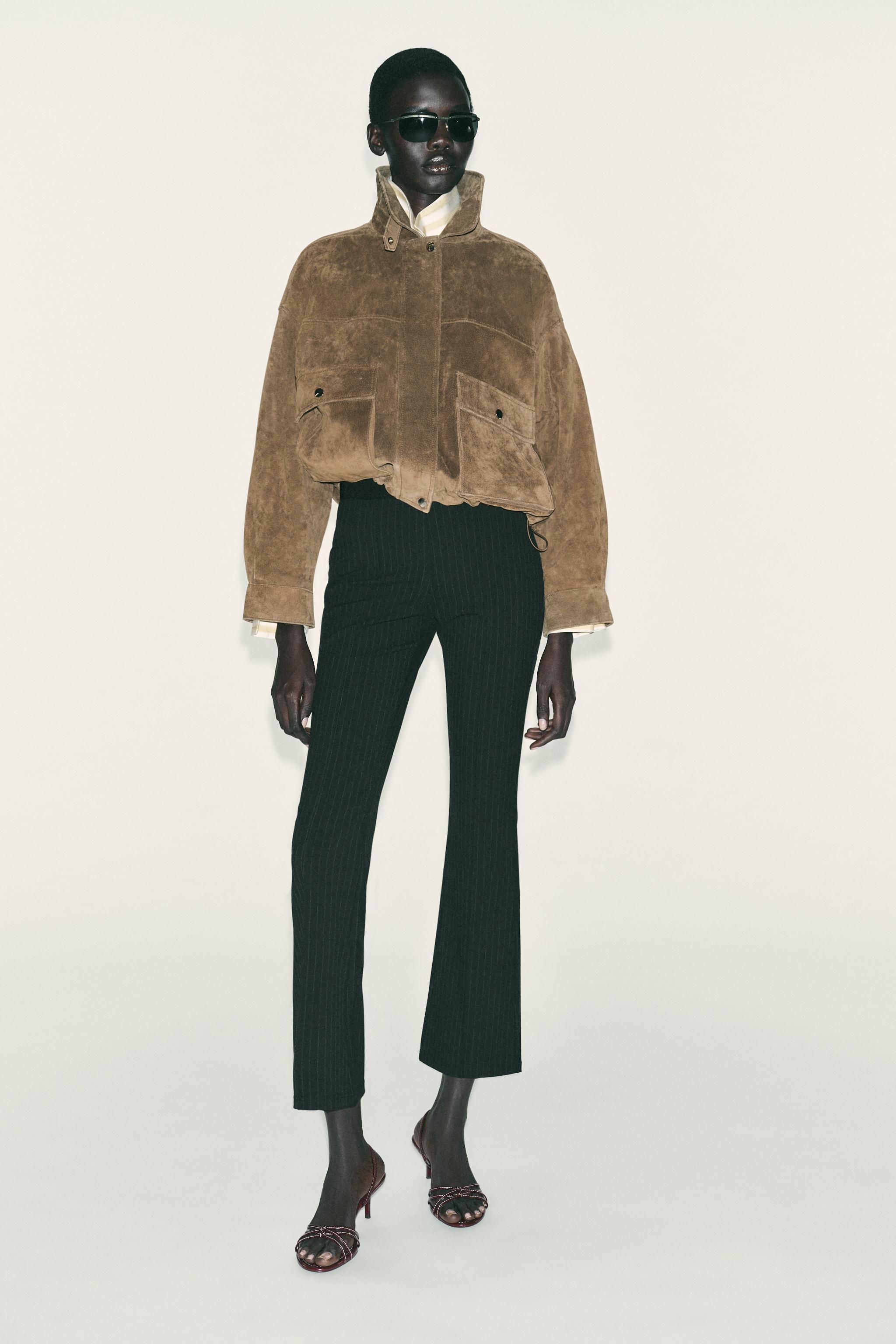 STRIPED MINI FLARE LEGGINGS