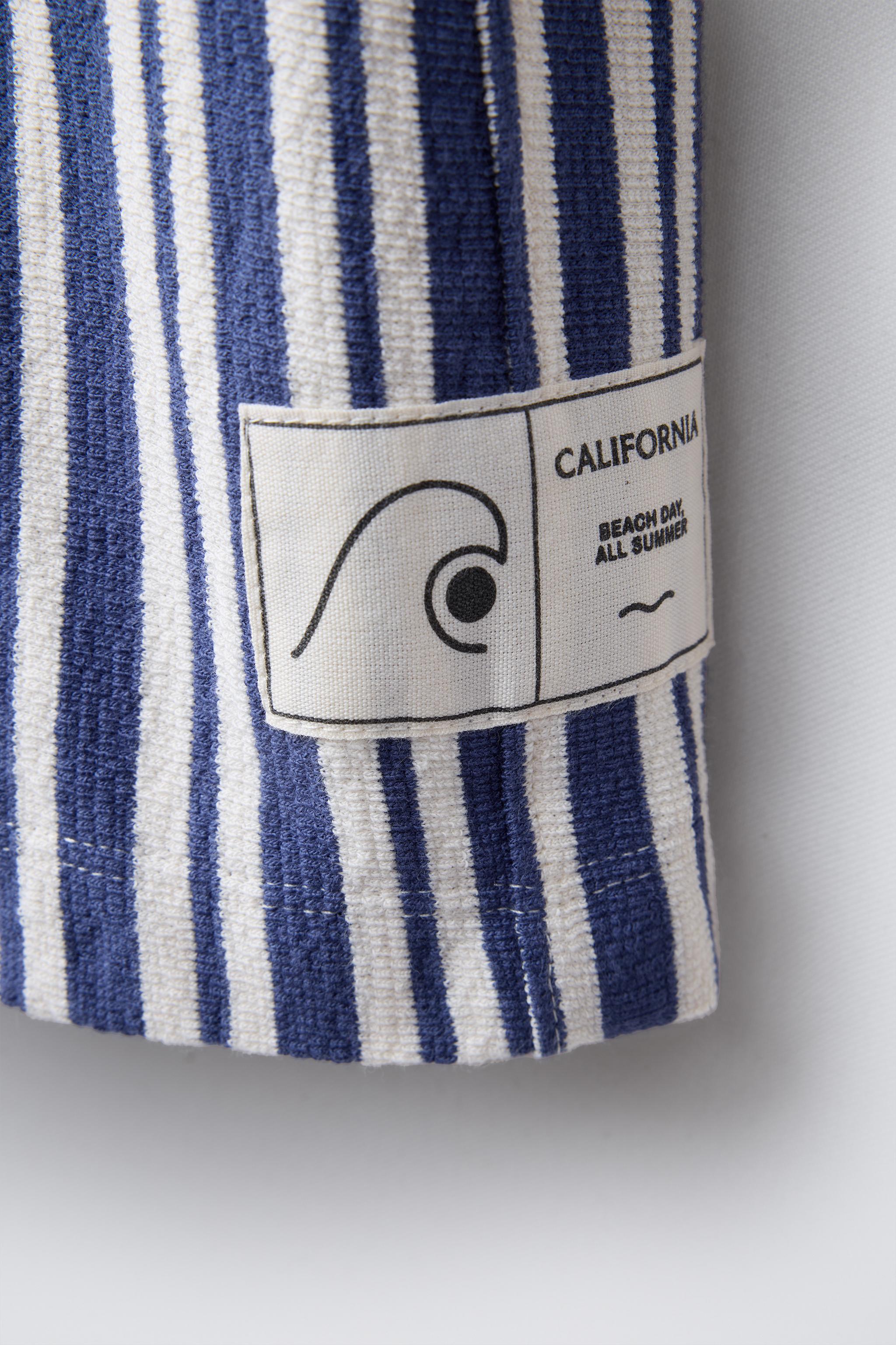 STRAIGHT STRIPED LABEL SHORTS