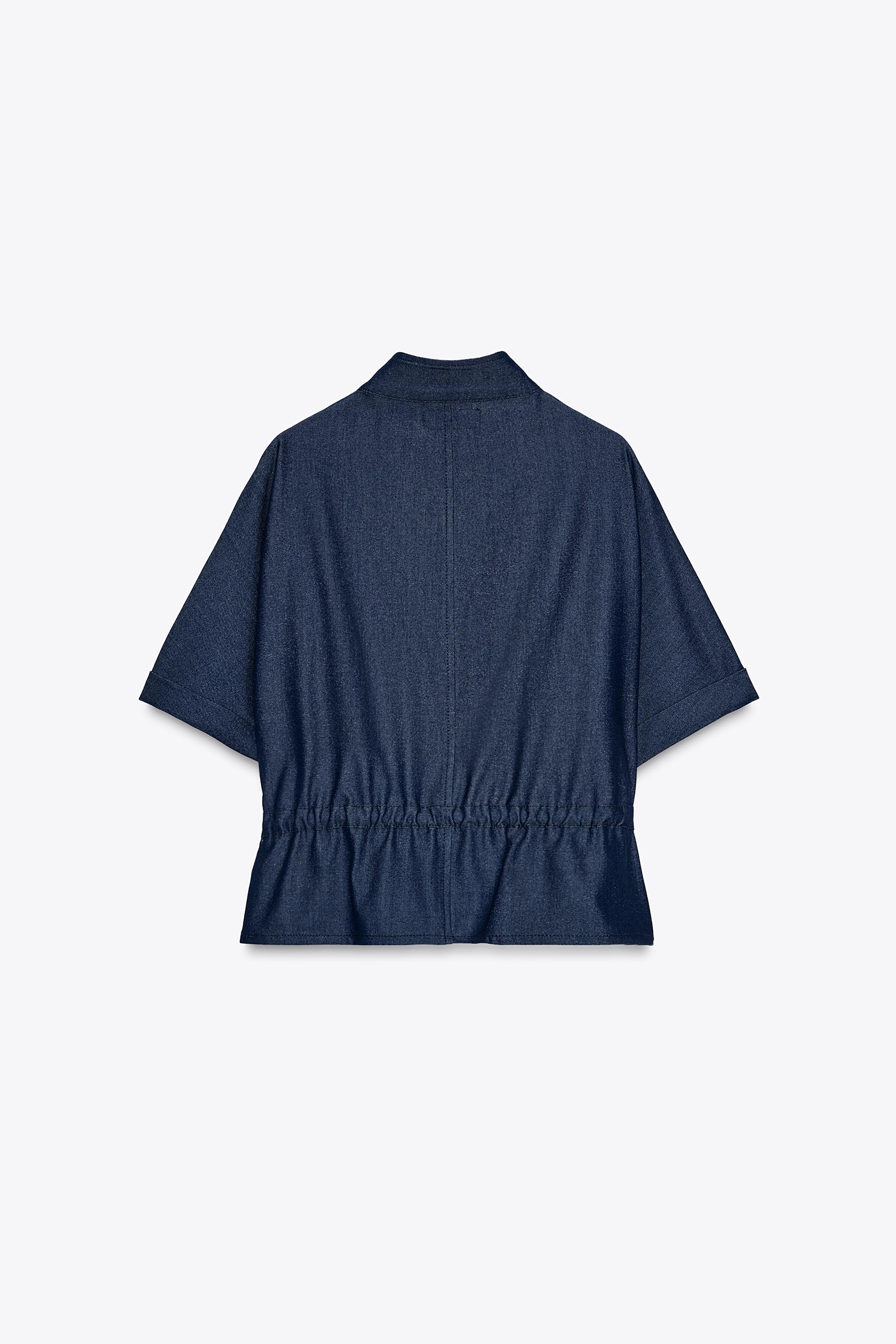 DRAWSTRING SAFARI SHIRT