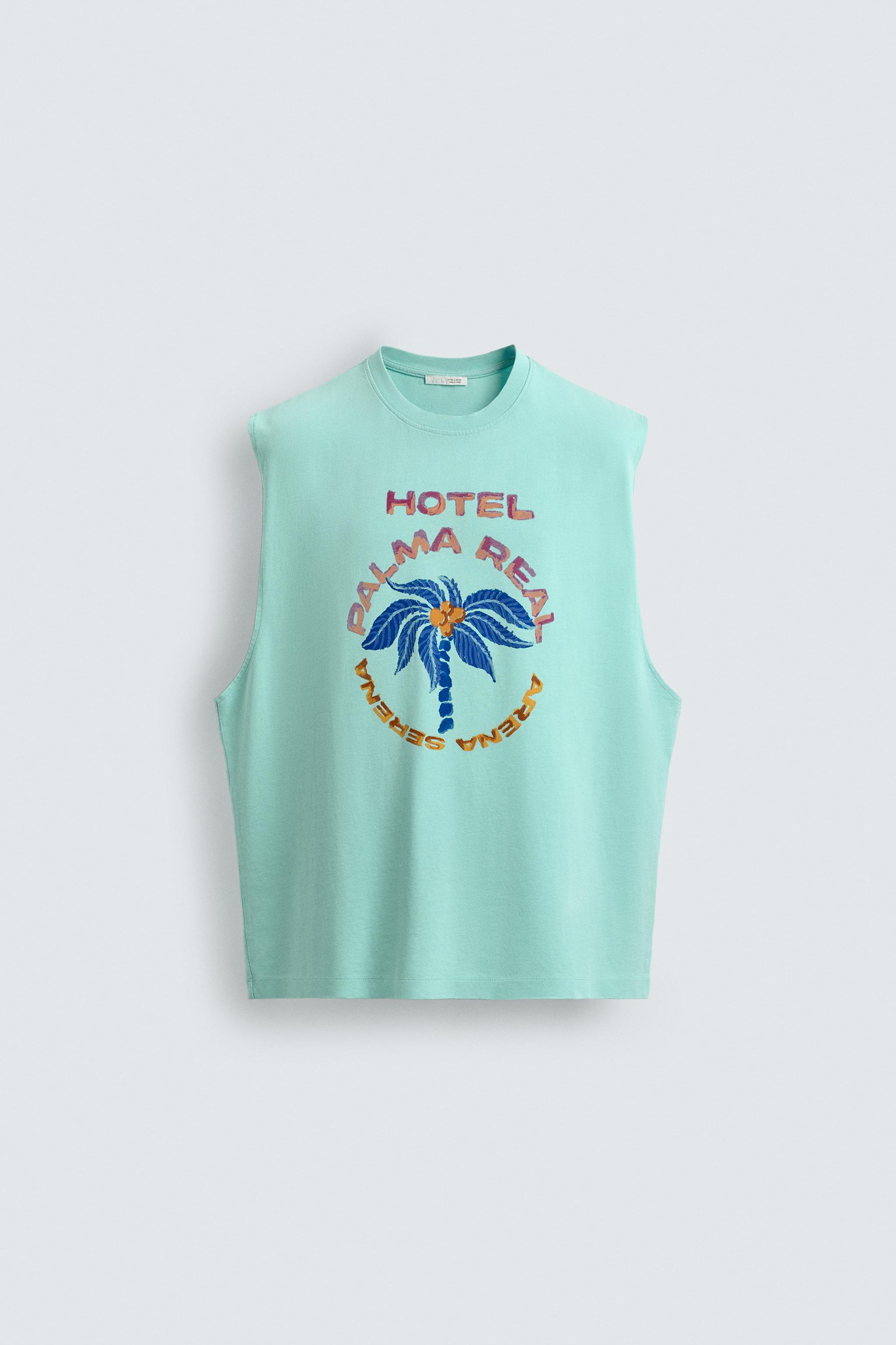 PALM TREE PRINT TANK TOP