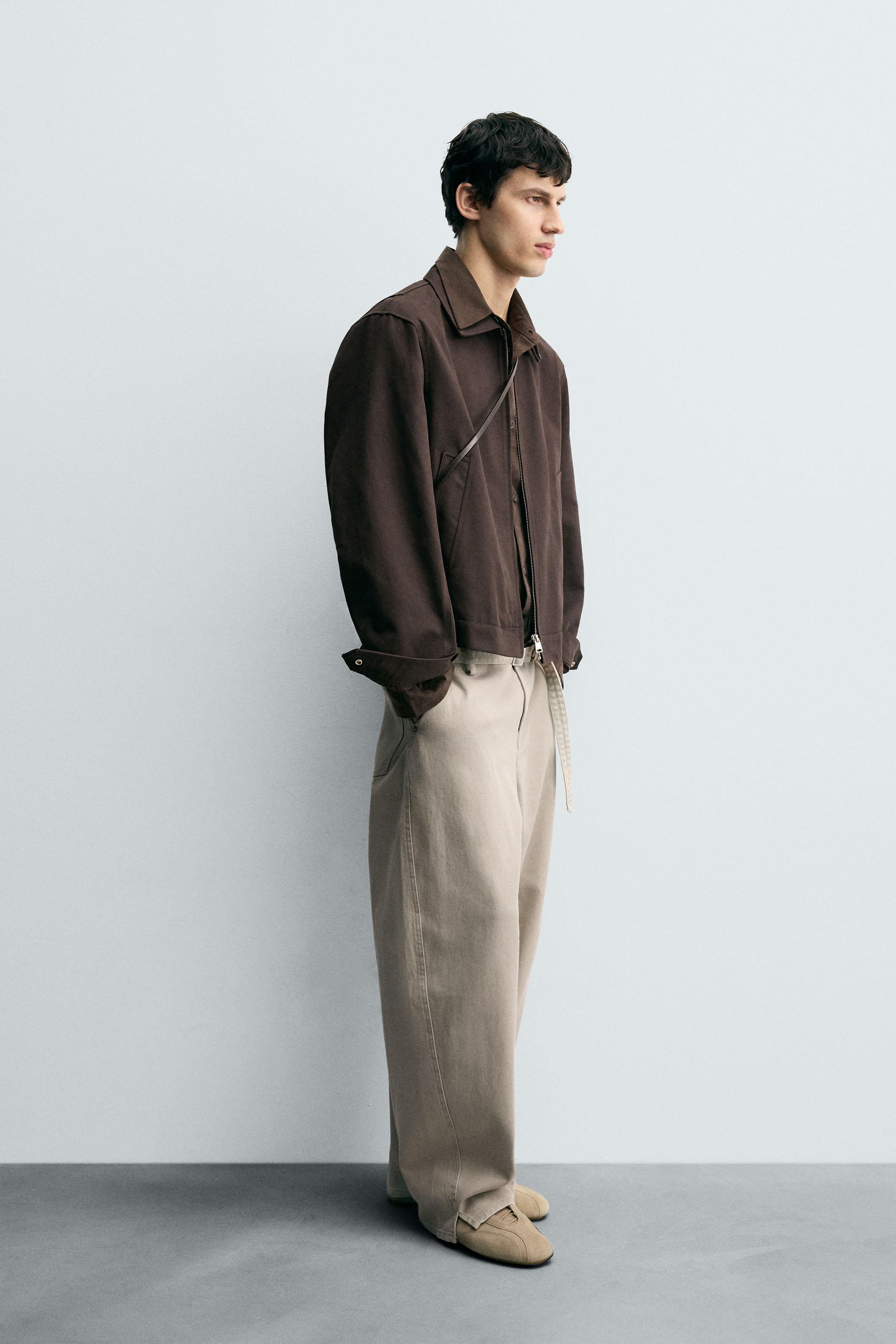 WIDE BALLOON FIT PANTS WITH BELT
