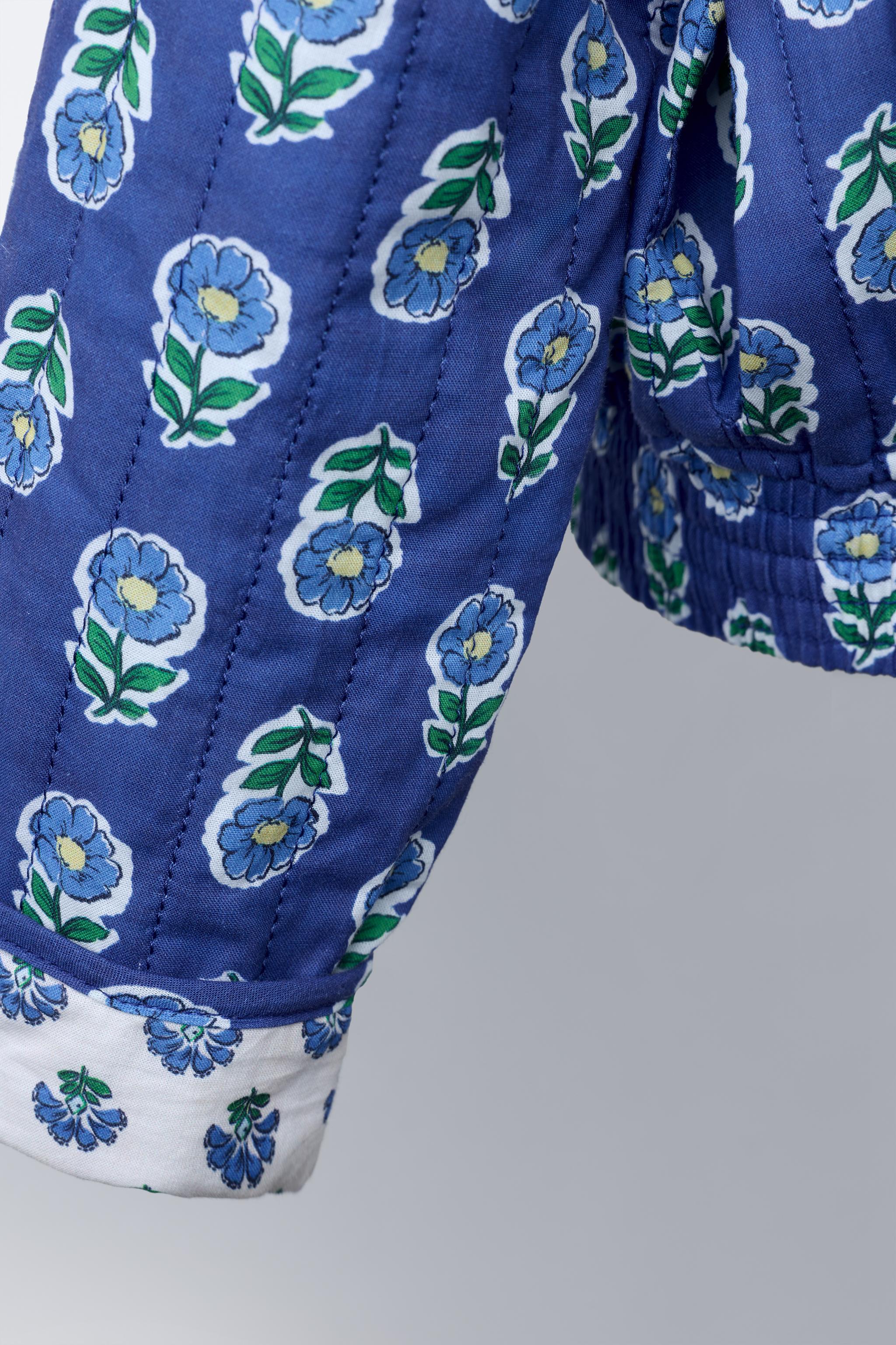 FLORAL PRINT PADDED JACKET