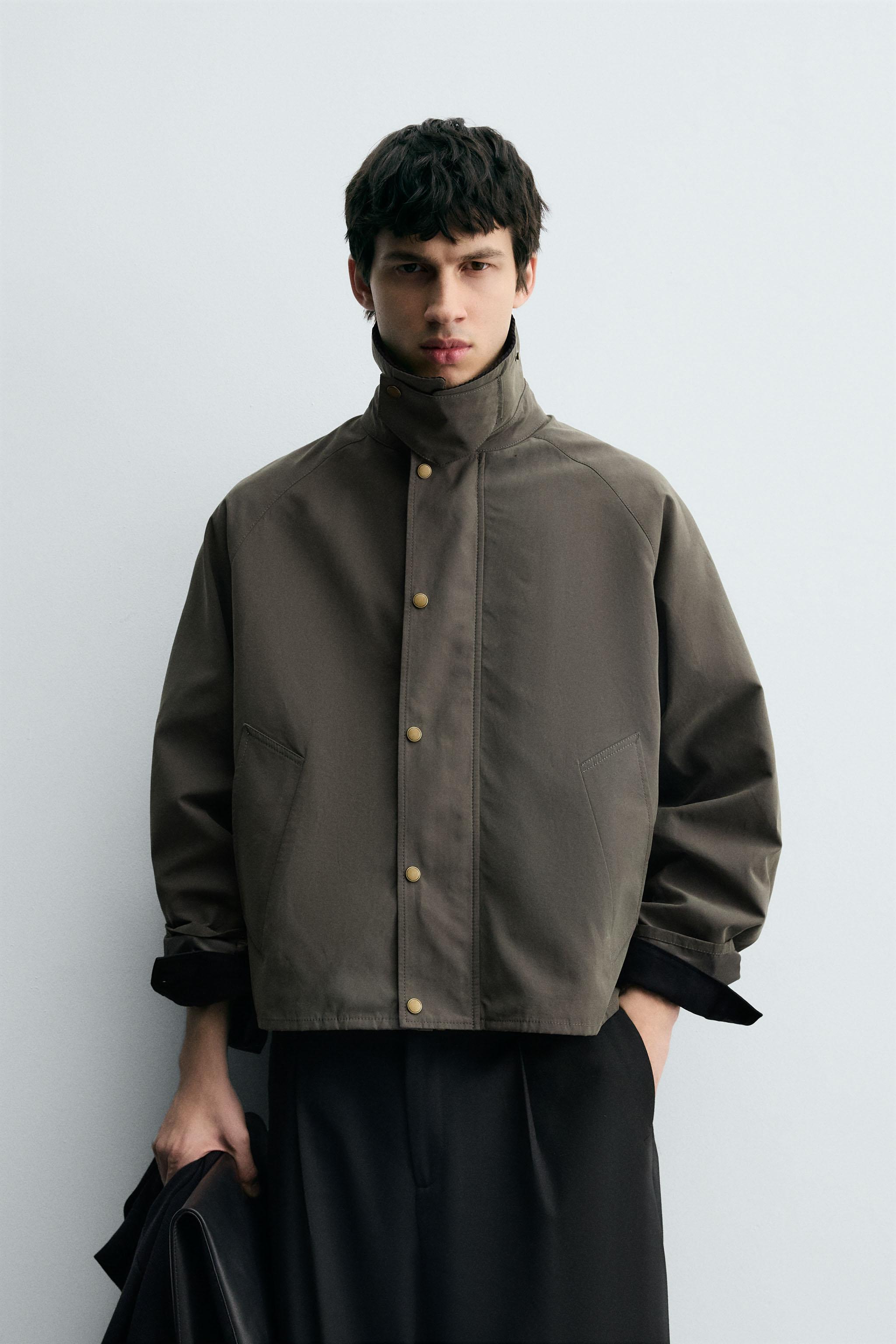 CONTRAST COLLAR TECHNICAL JACKET