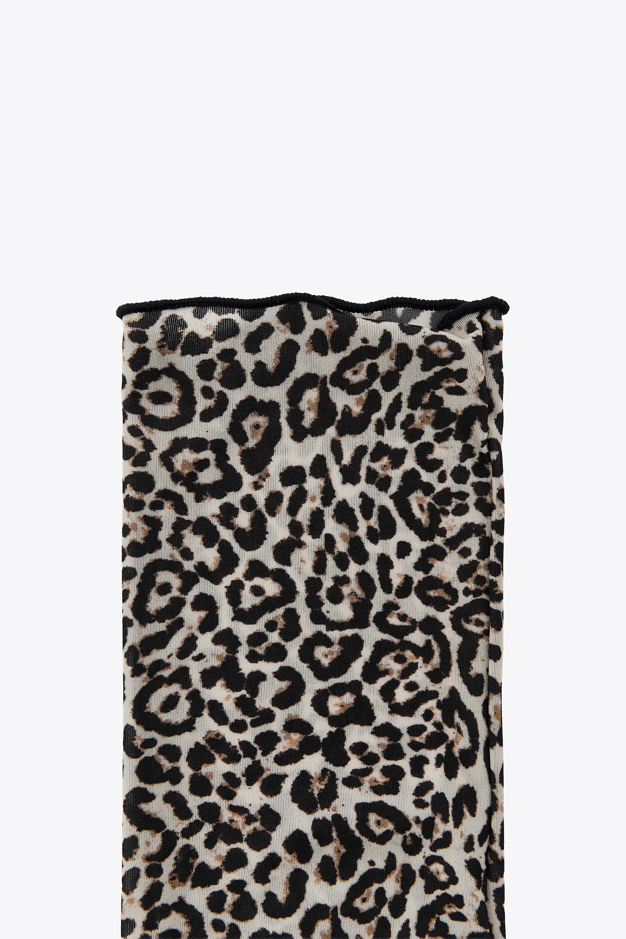 ANIMAL PRINT MID-CALF SOCKS