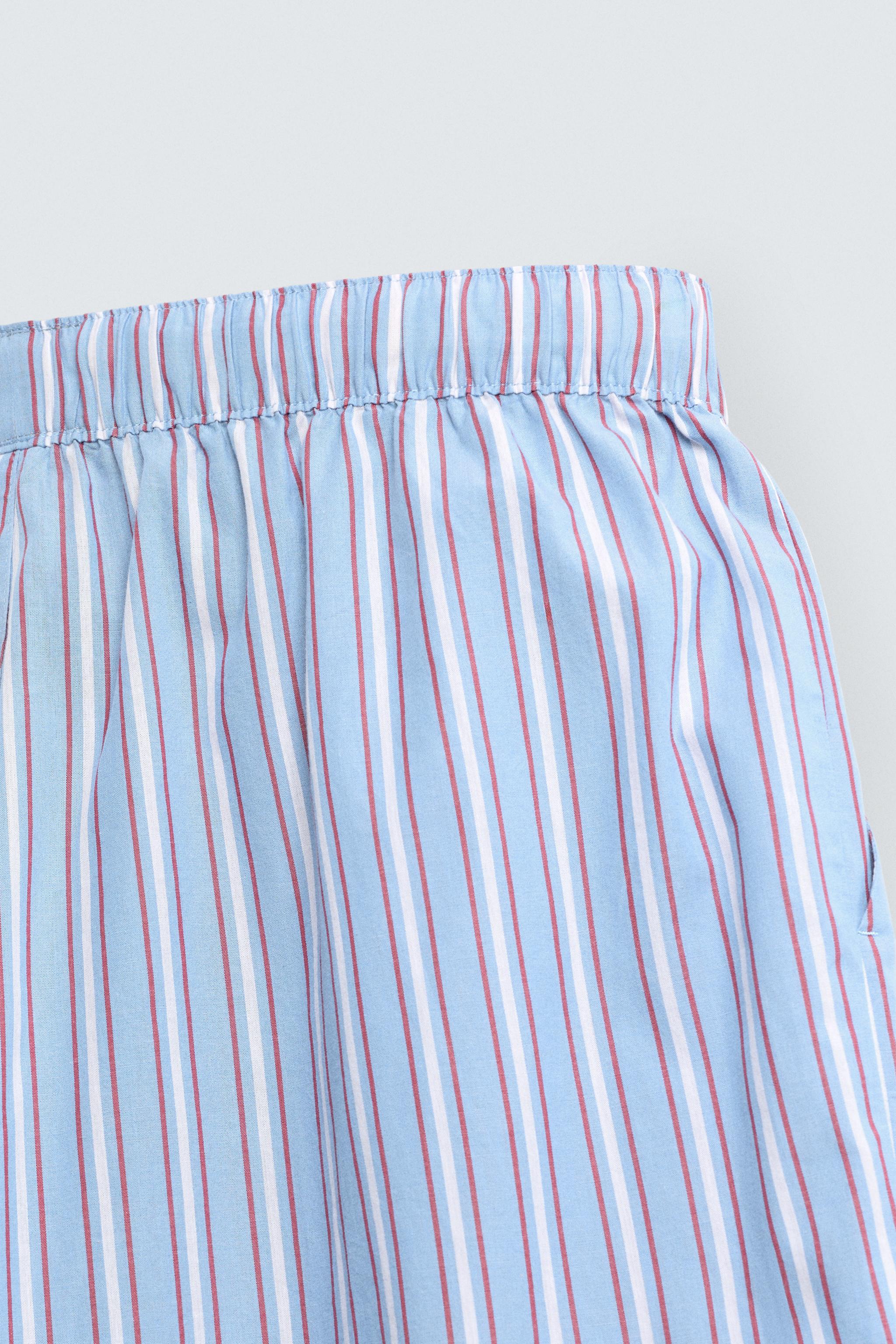 STRIPED OVERSIZED FIT PANTS