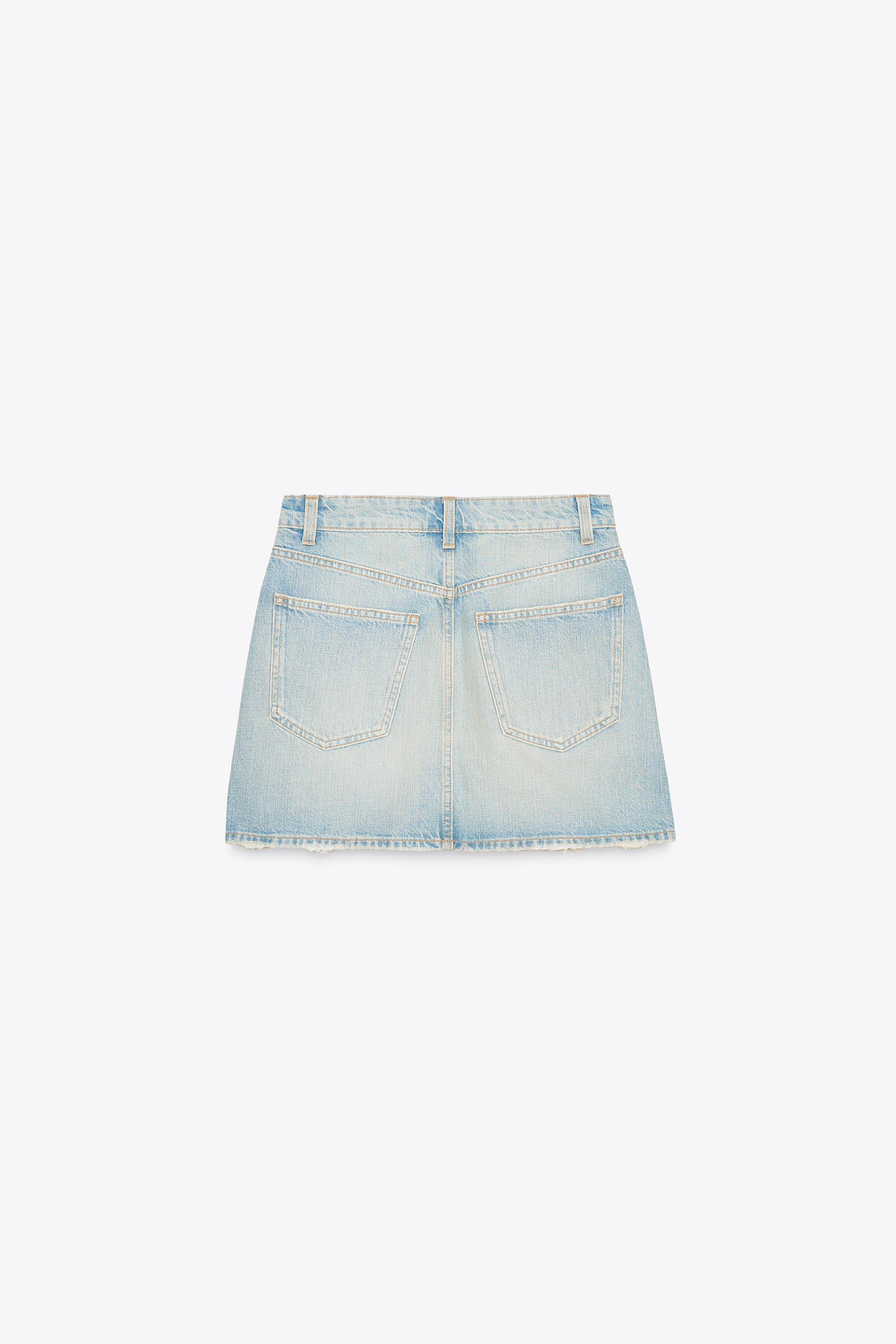 TRF DENIM MINI SKIRT