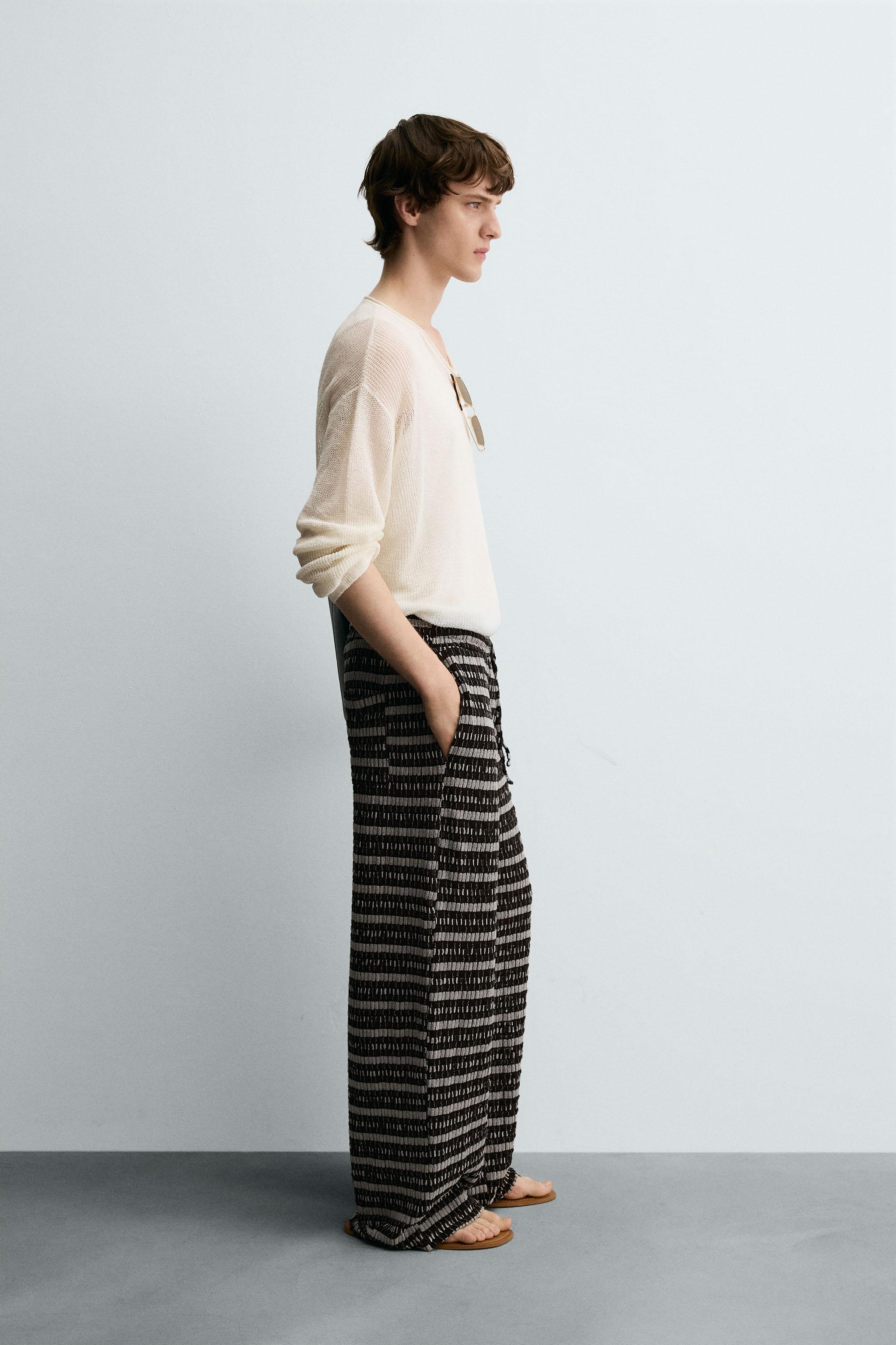 JACQUARD KNIT PANTS