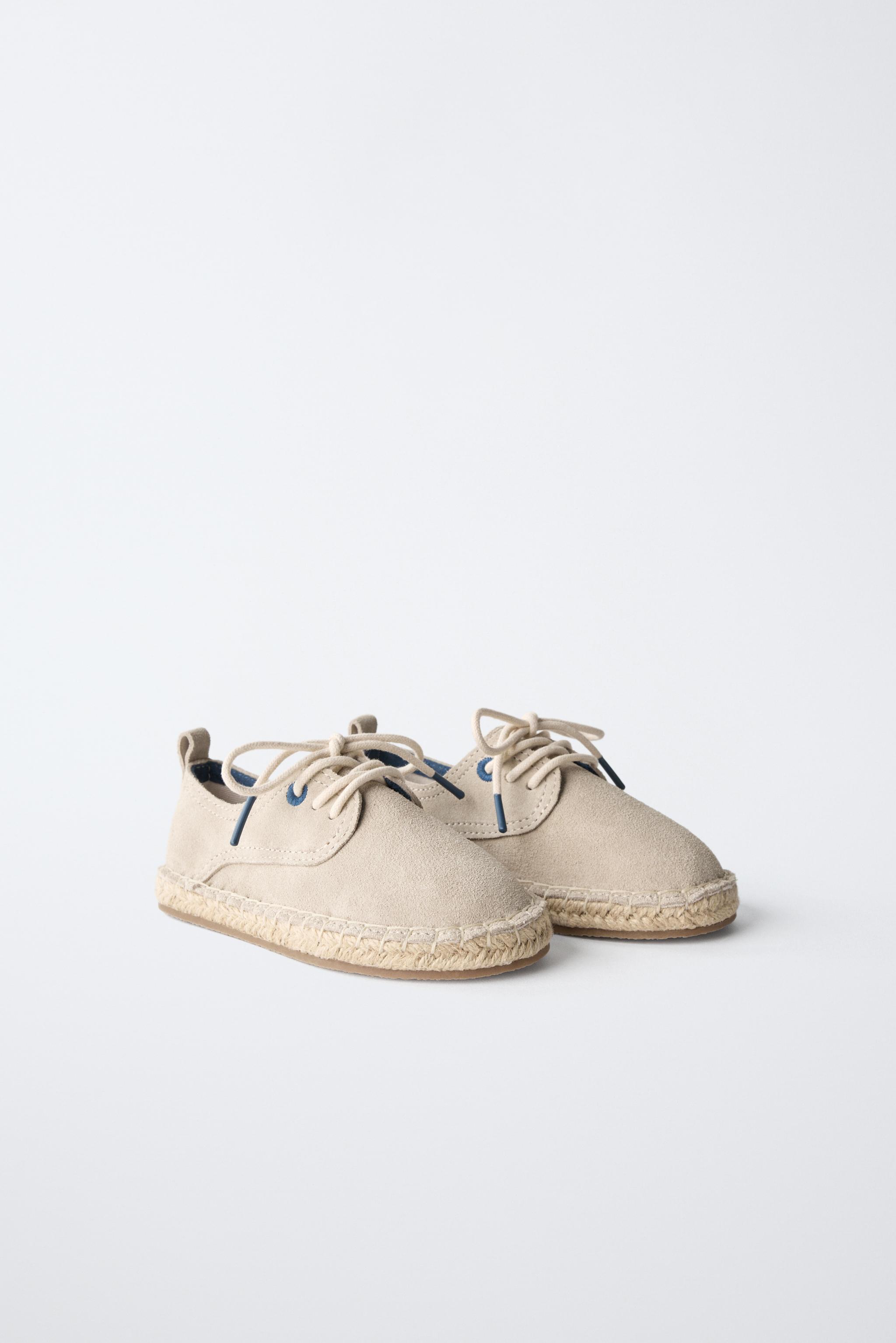 LIMITED EDITION JUTE LEATHER DERBY SHOES