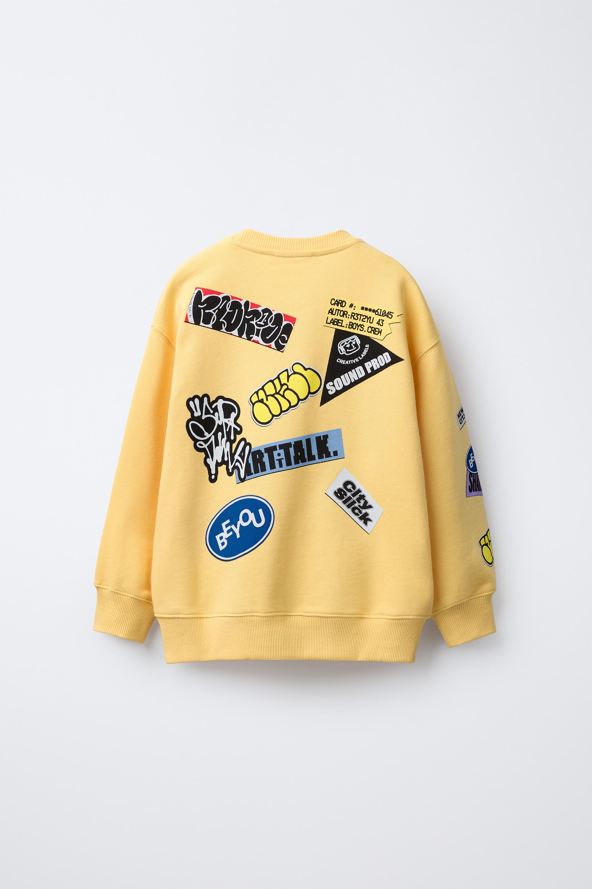 GRAFFITI PRINT SWEATSHIRT