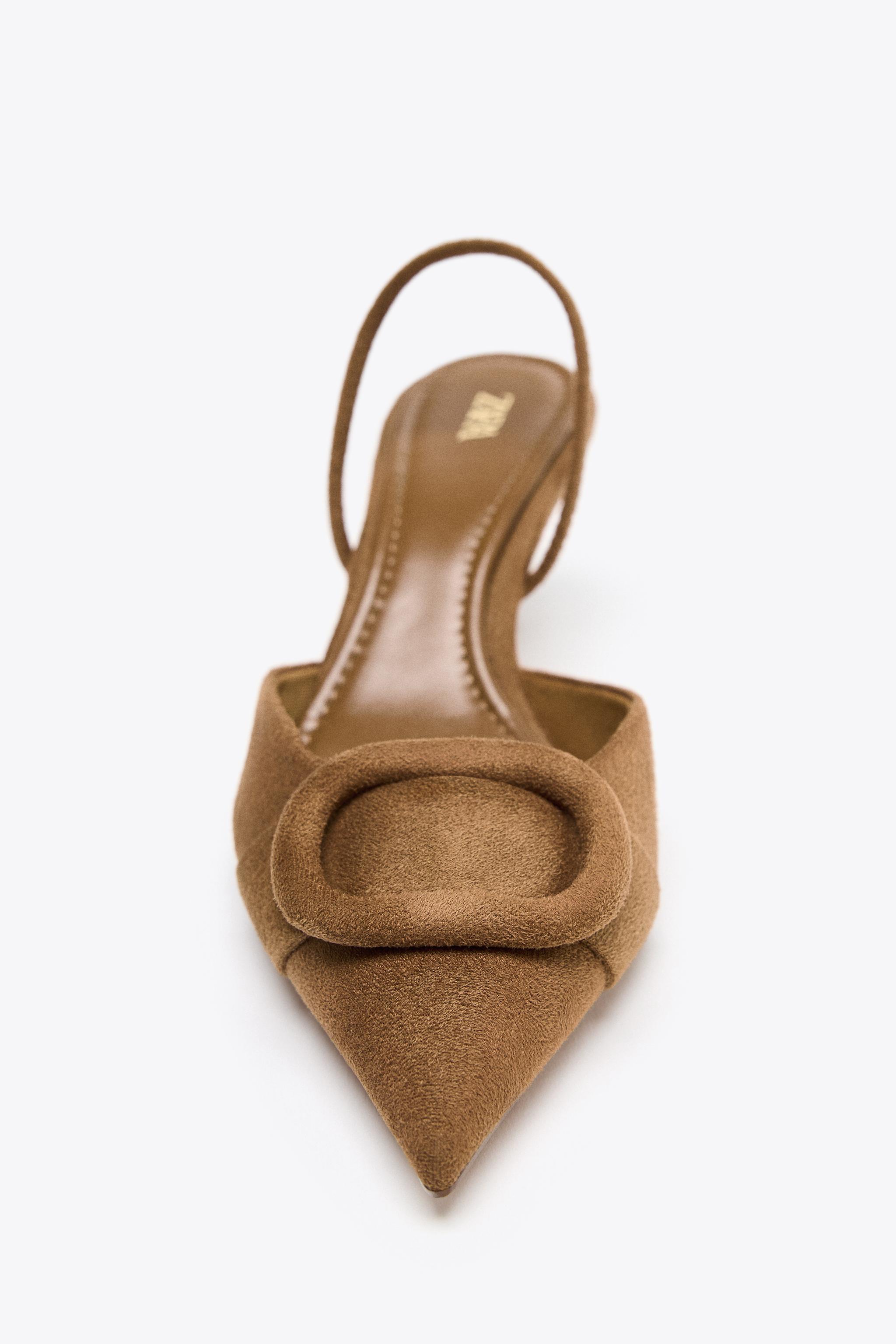 SLINGBACK APPLIQUÉ HEELS