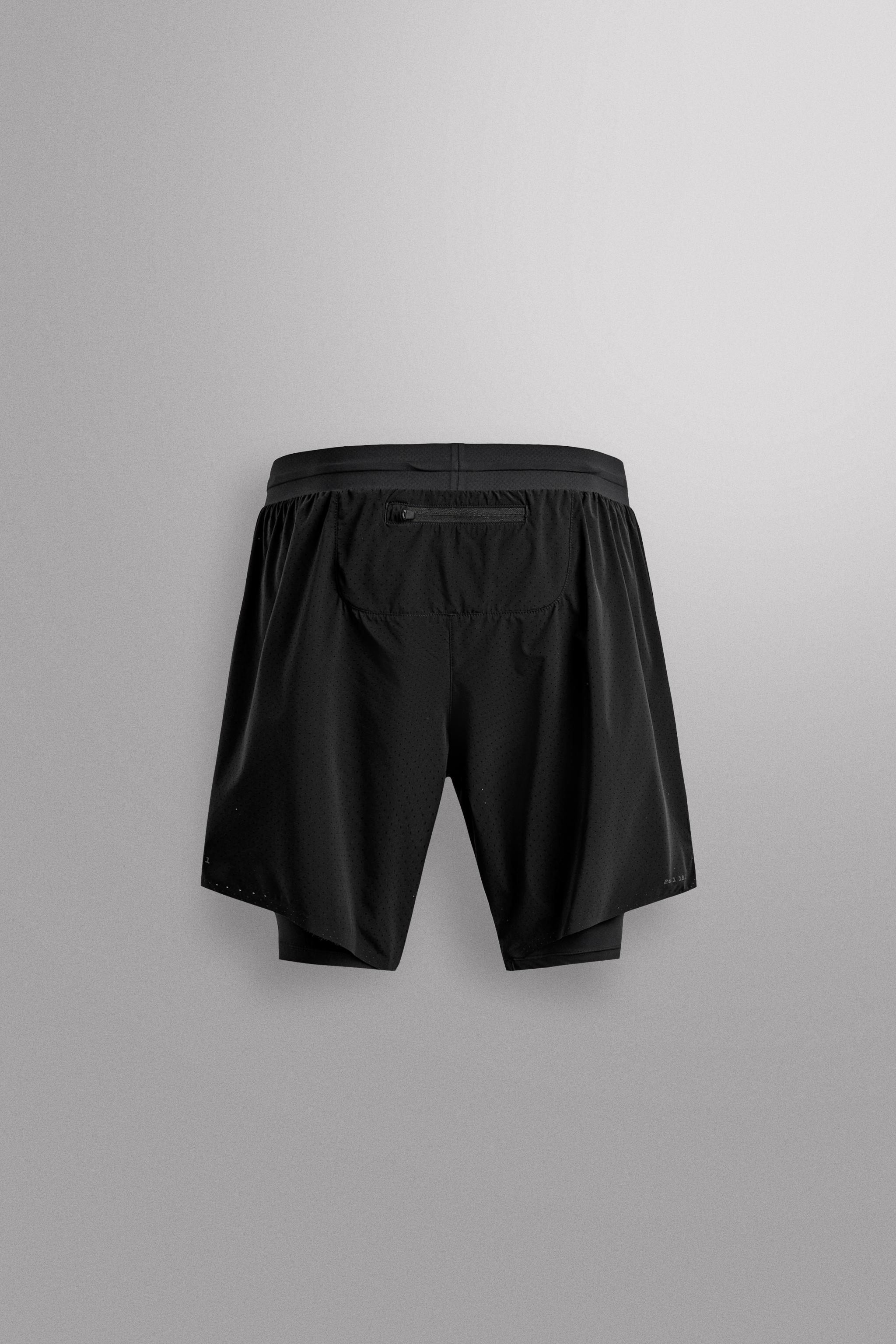 2-IN-1 PERFORATED SHORTS