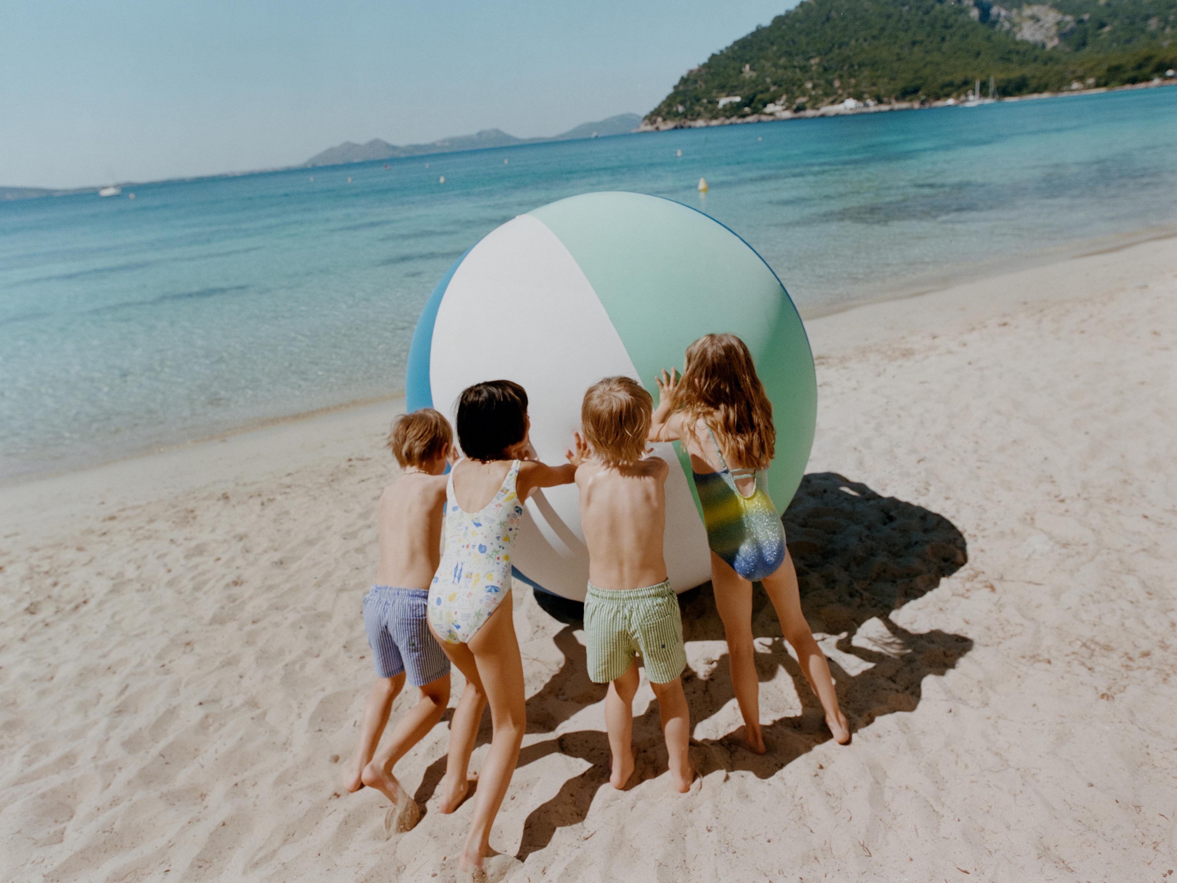 1-6 YEARS/SEERSUCKER SWIM SHORTS