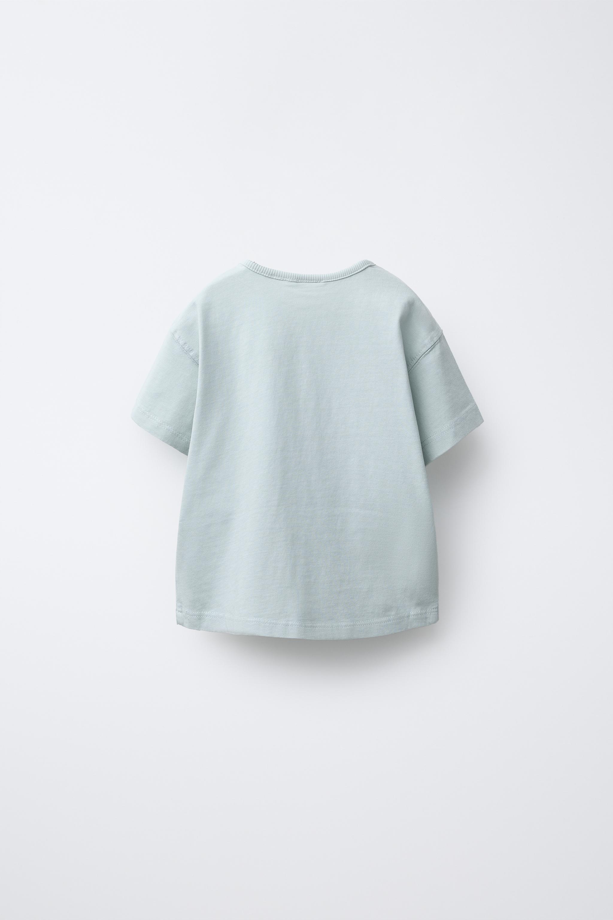 WASHED EFFECT TEXT T-SHIRT