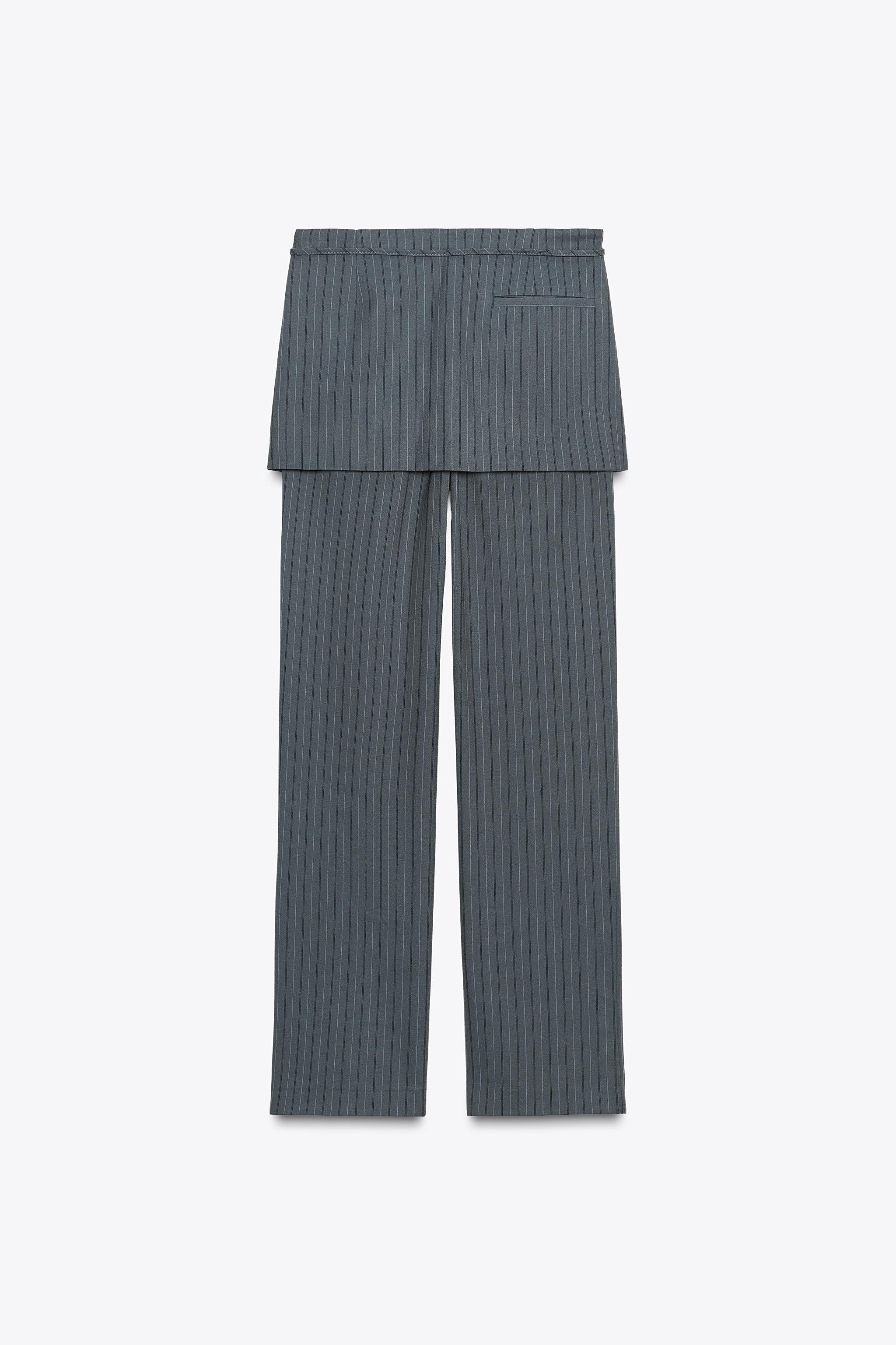 PINSTRIPE SKIRT PANTS