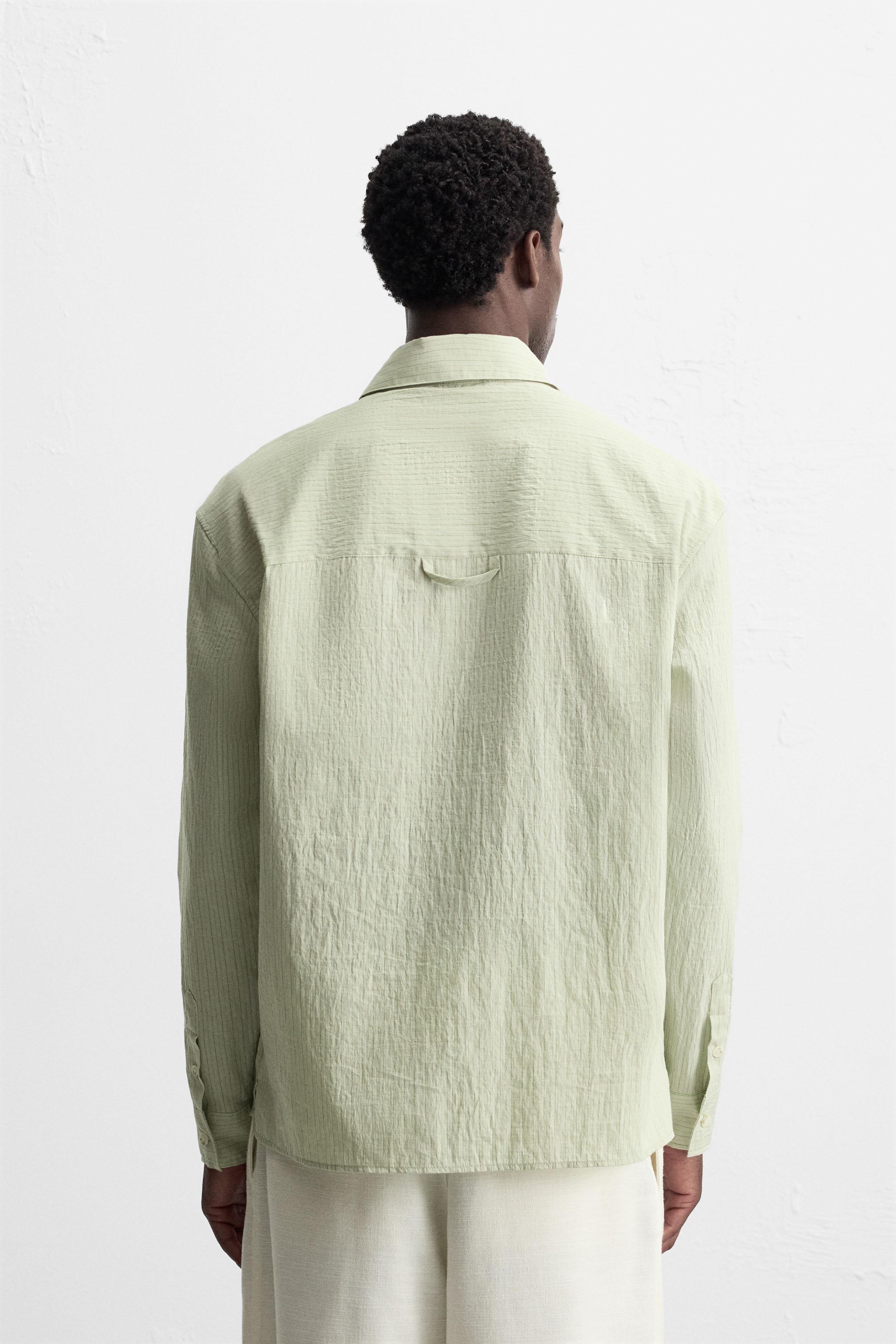 TEXTURED STRIPED SHIRT