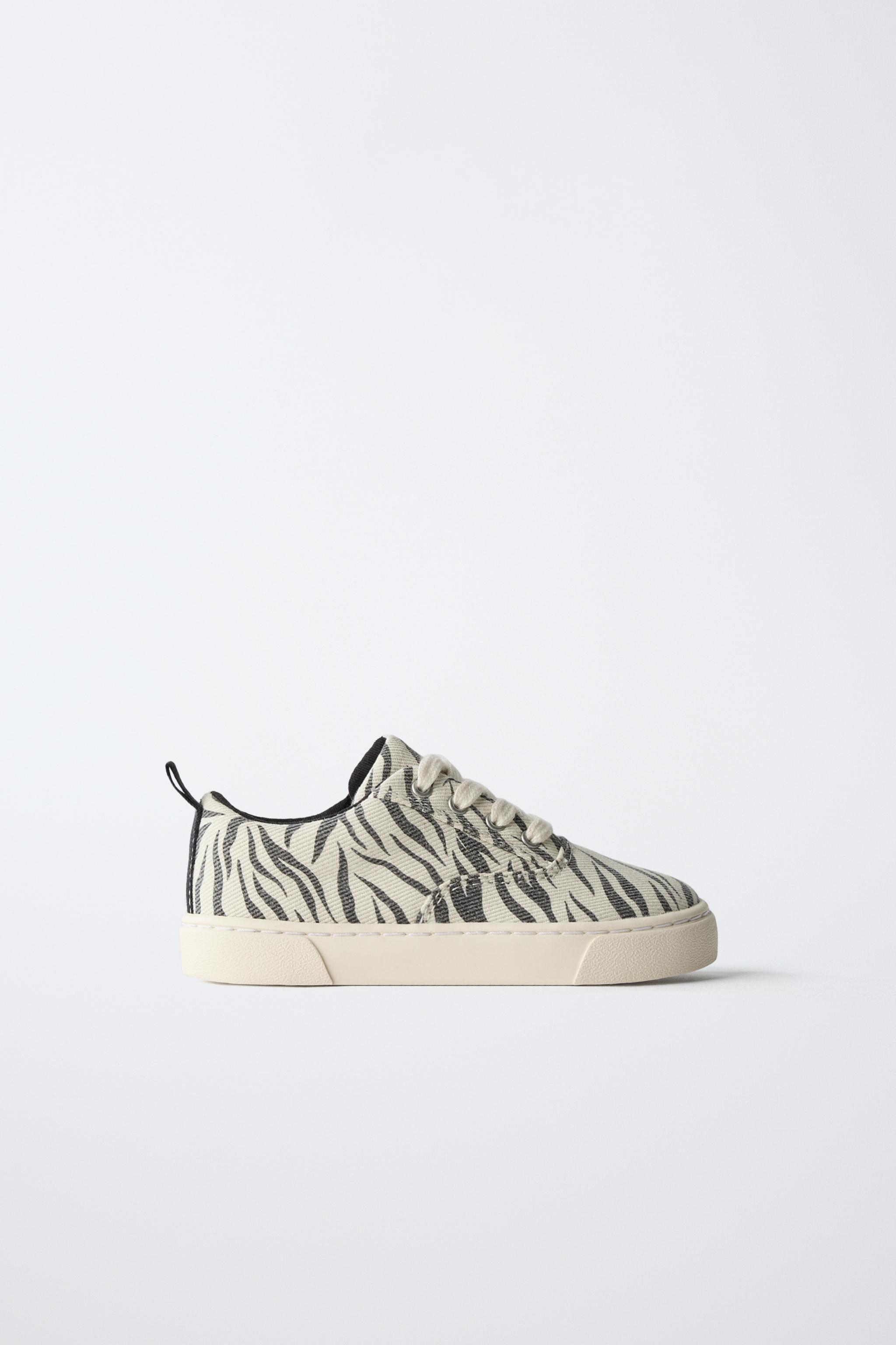 ANIMAL PRINT COTTON SNEAKERS
