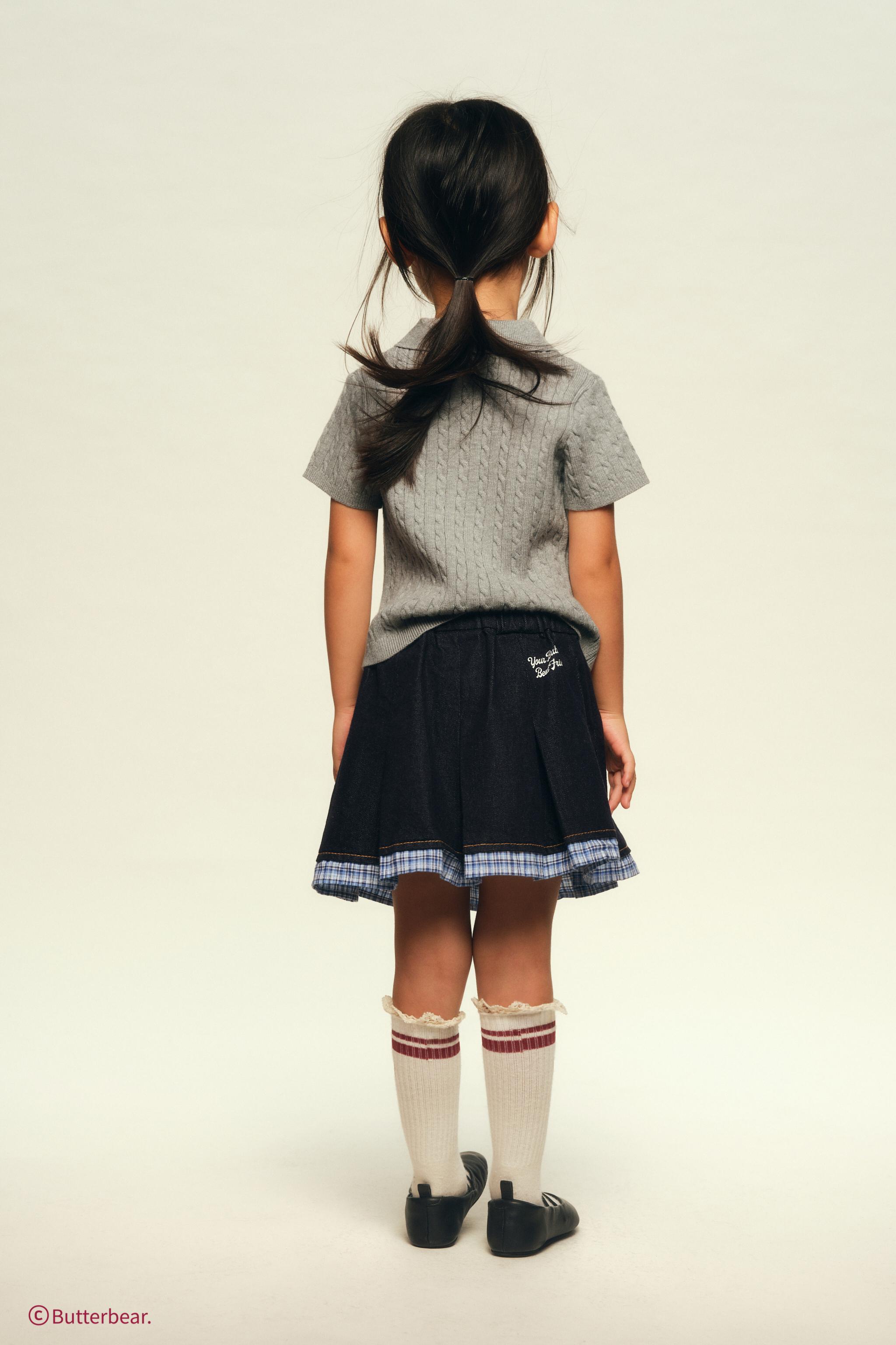 BUTTERBEAR © CABLE KNIT POLO SHIRT