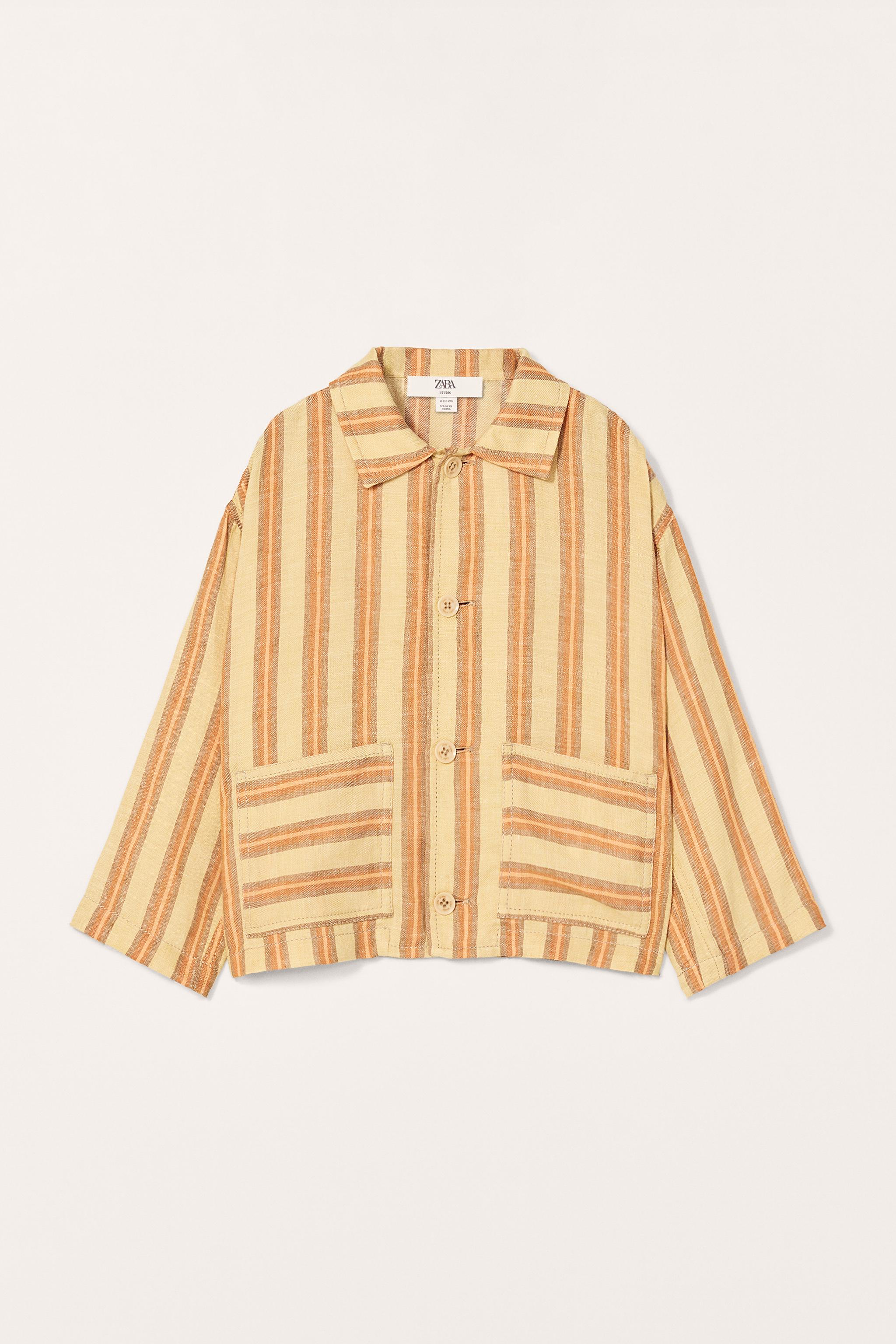 LIMITED EDITION 100% LINEN STRIPED SHIRT