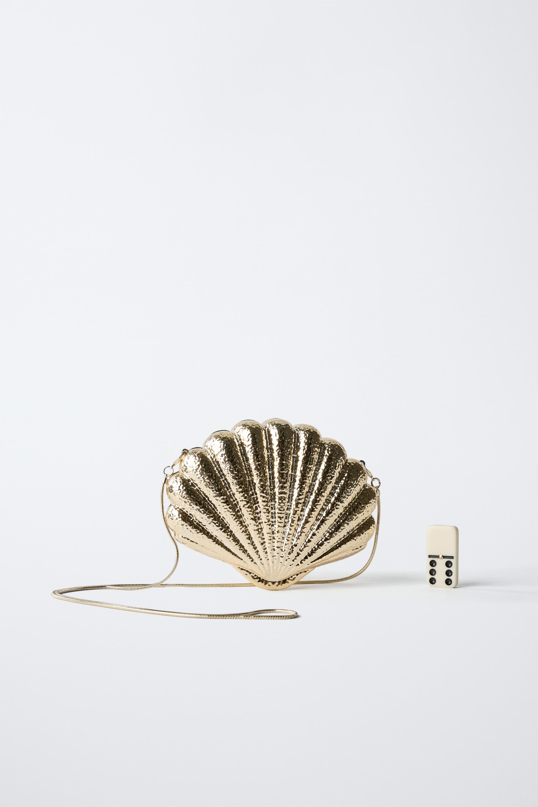 METALLIC SHELL CROSSBODY BAG